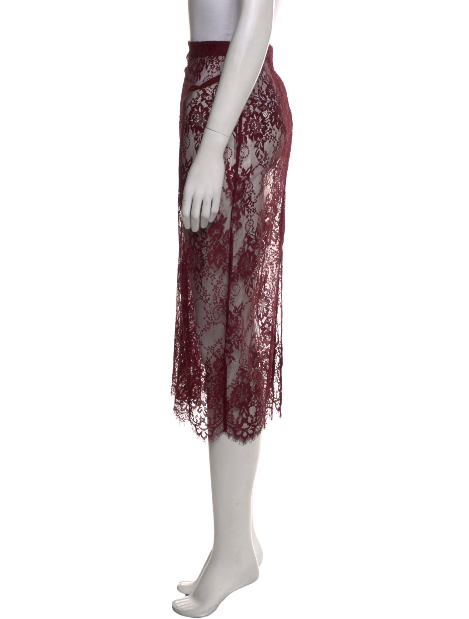 L'Agence Nylon Midi Length Skirt w/ Tags