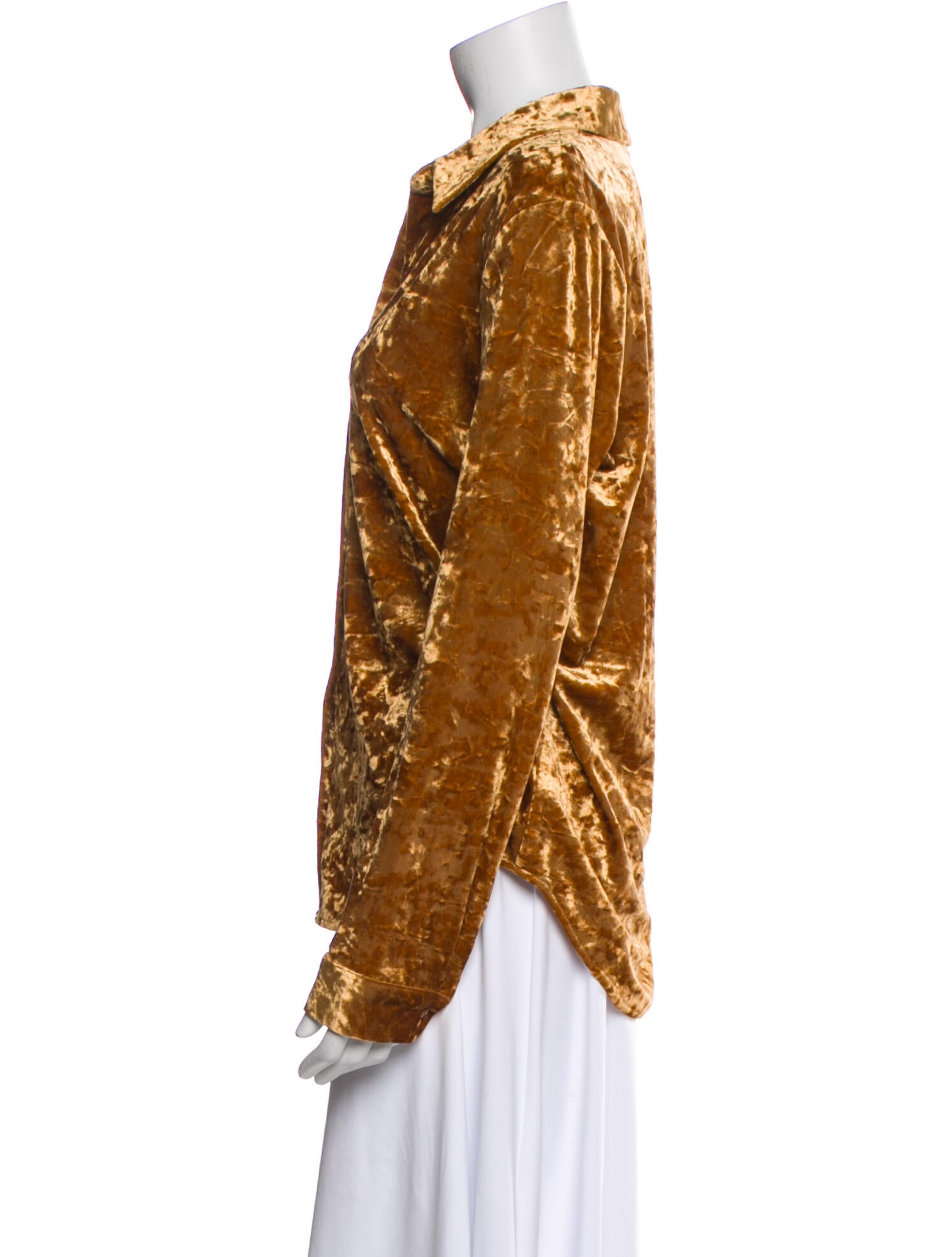 L'Agence Animal Print Long Sleeve Button-Up Top