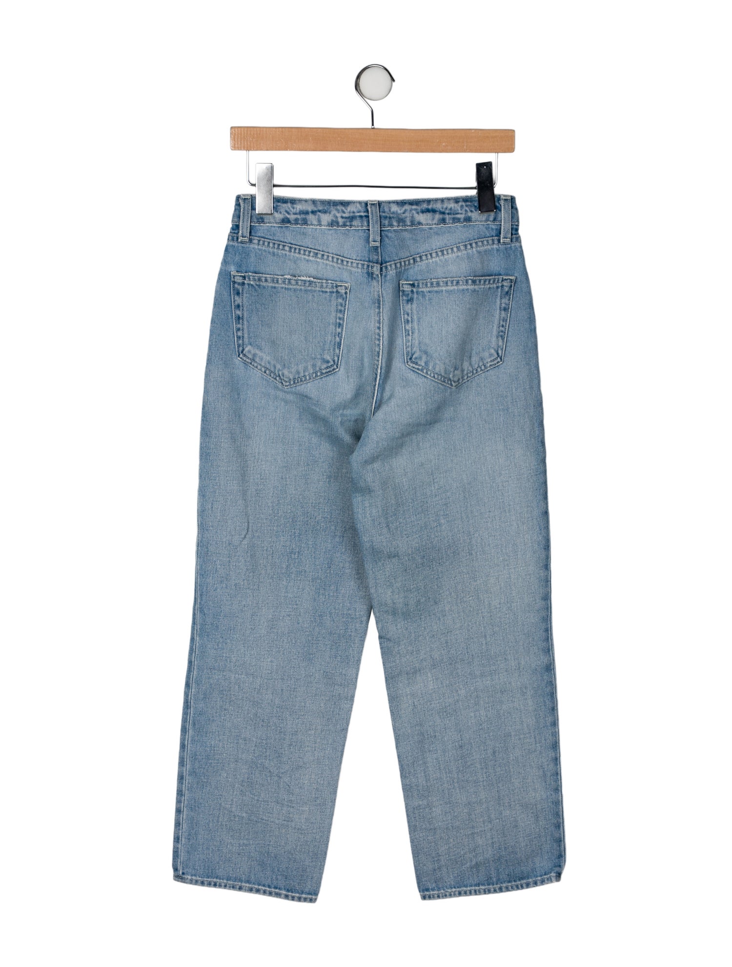 L'Agence Mid-Rise Straight Leg Jeans