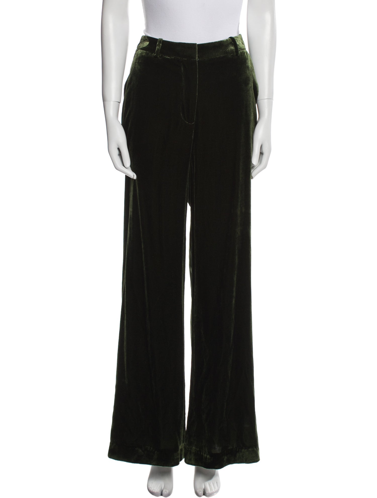 L'Agence Silk Wide Leg Pants