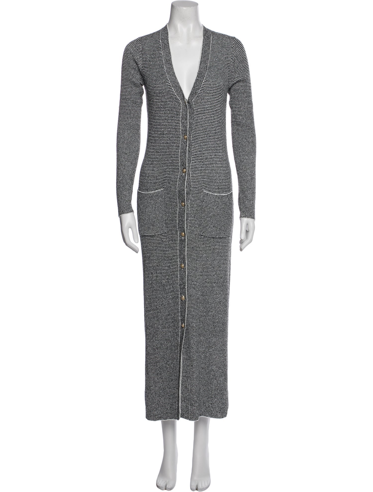 L'Agence Striped Long Dress w/ Tags