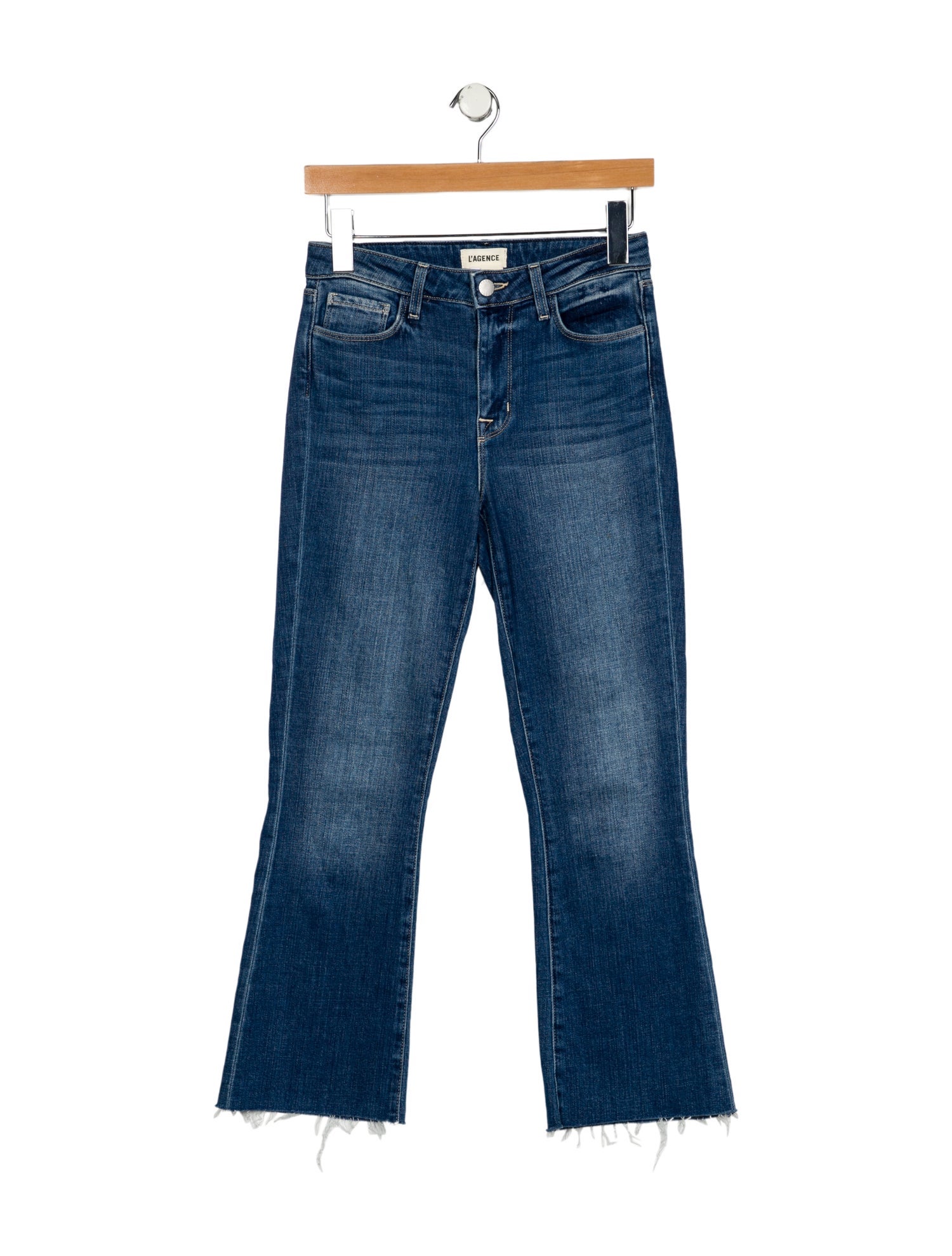 L'Agence Mid-Rise Straight Leg Jeans