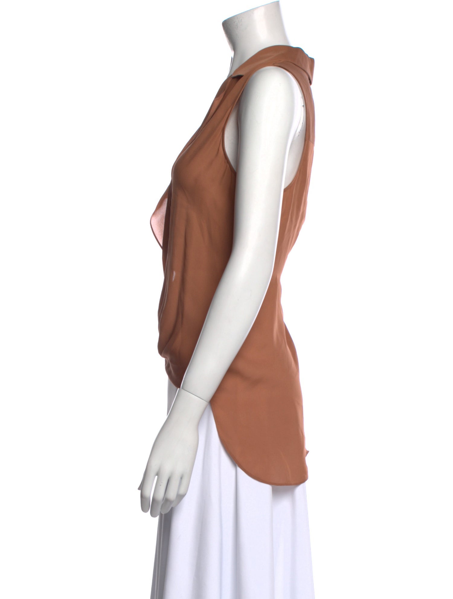 L'Agence Silk Sleeveless Blouse