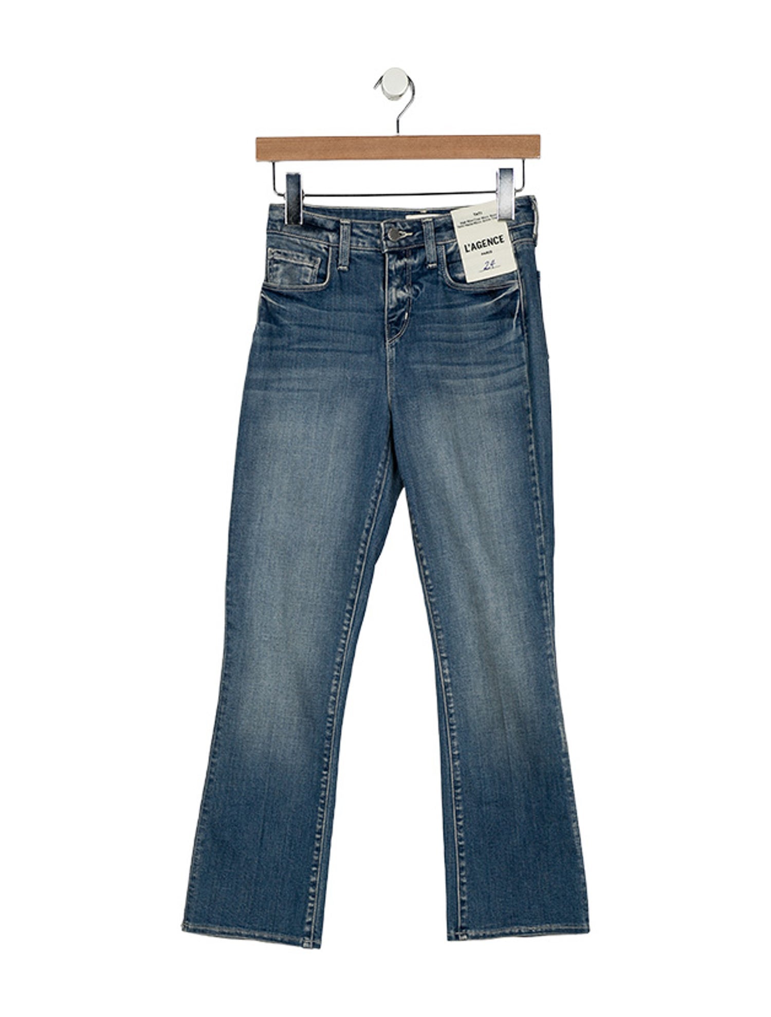 L'Agence Mid-Rise Straight Leg Jeans w/ Tags