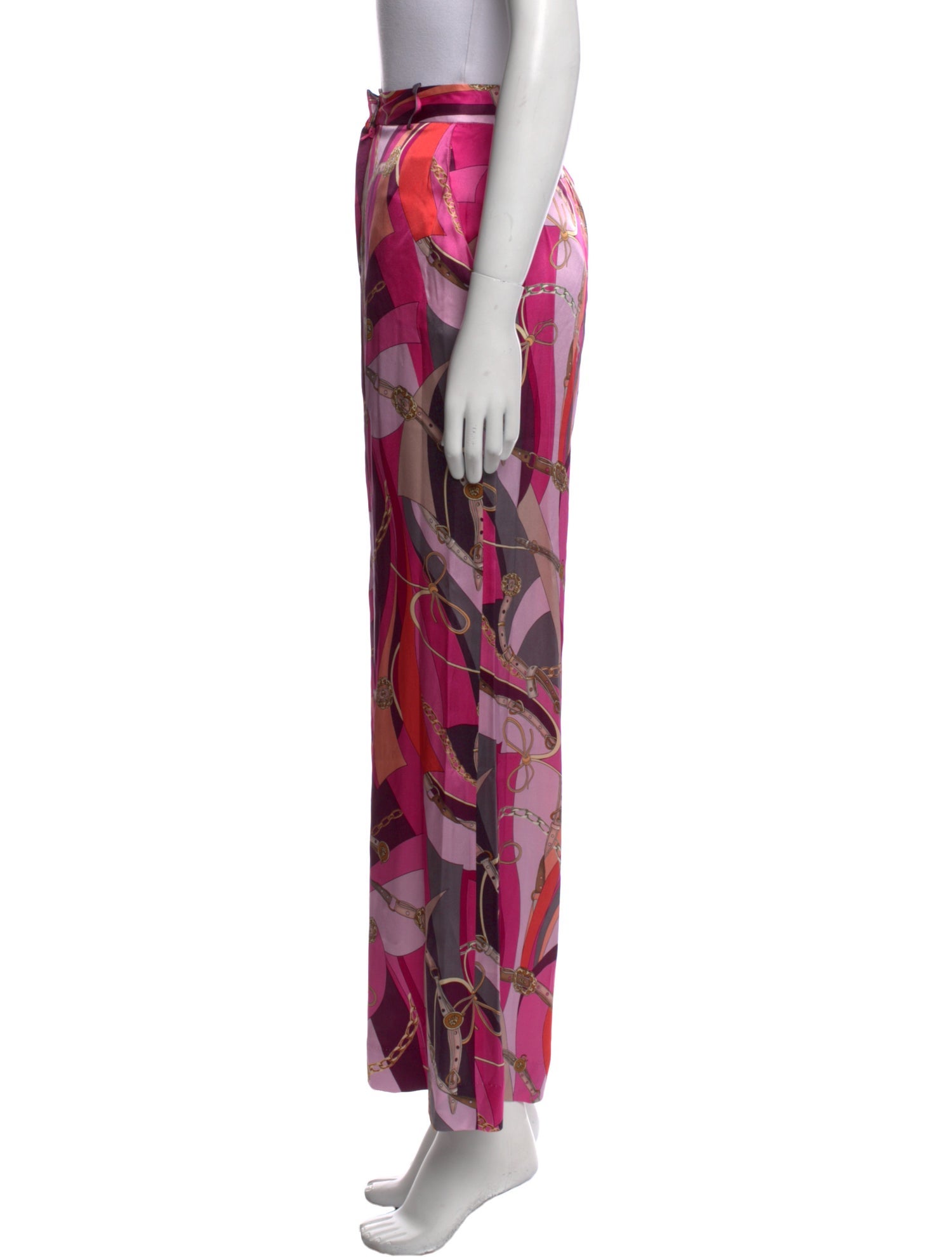 L'Agence Silk Wide Leg Pants