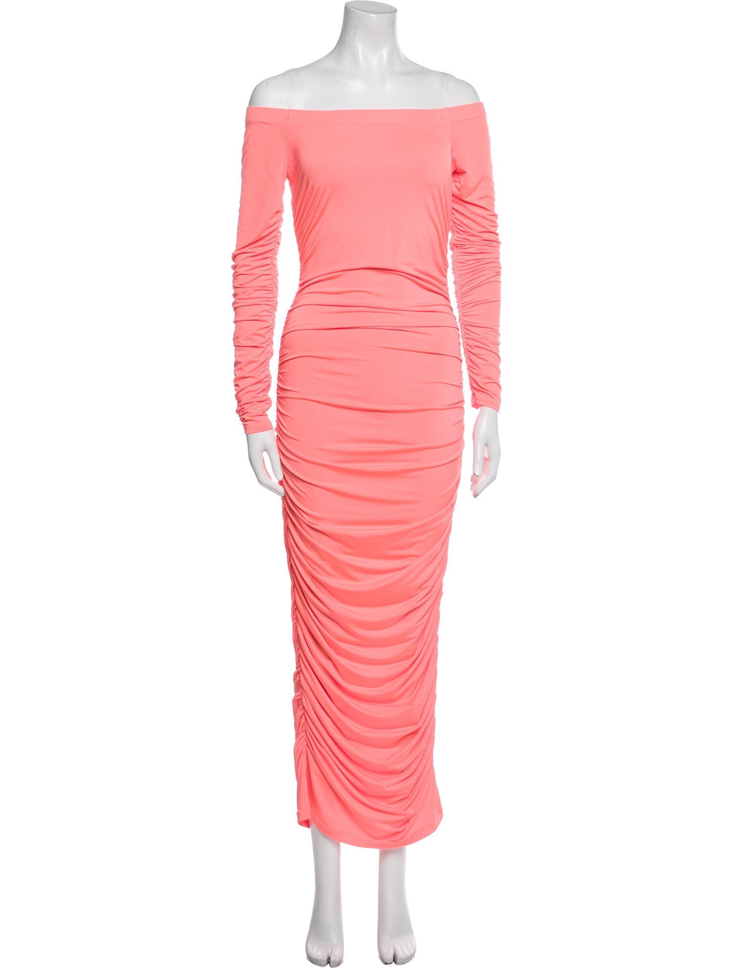 L'Agence Off-The-Shoulder Long Dress