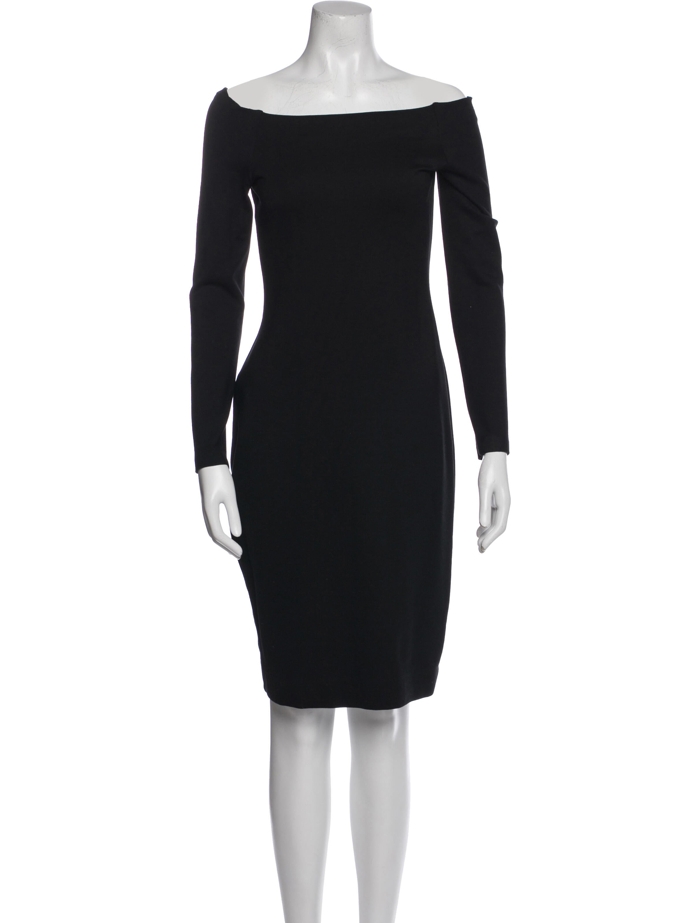 L'Agence Off-The-Shoulder Knee-Length Dress