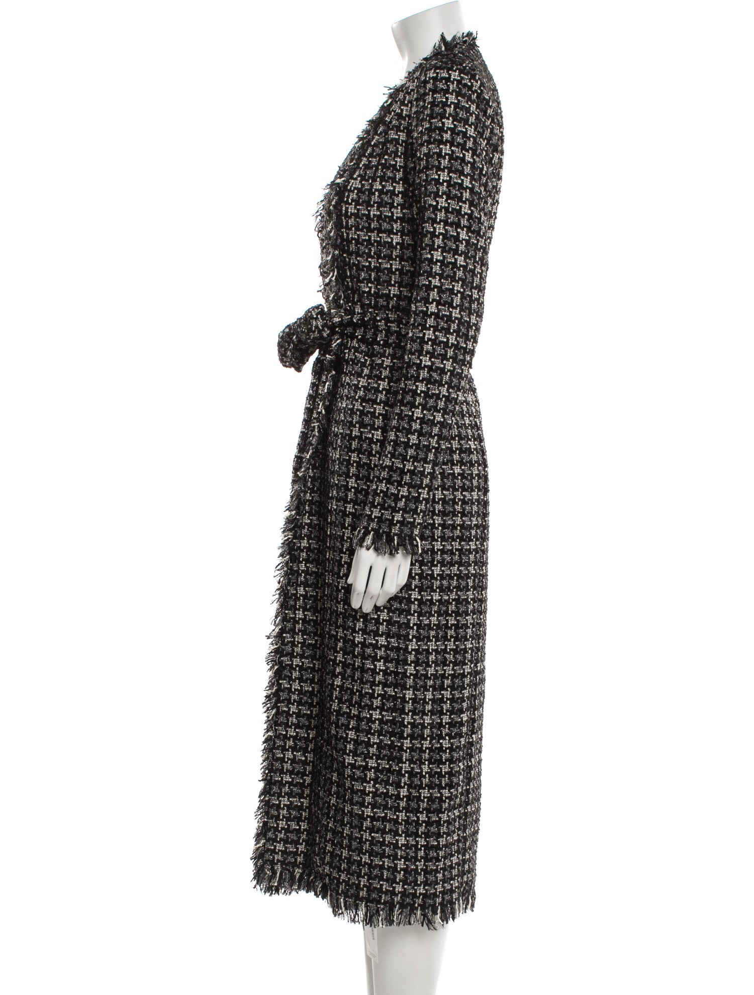 L'Agence Tweed Pattern Coat