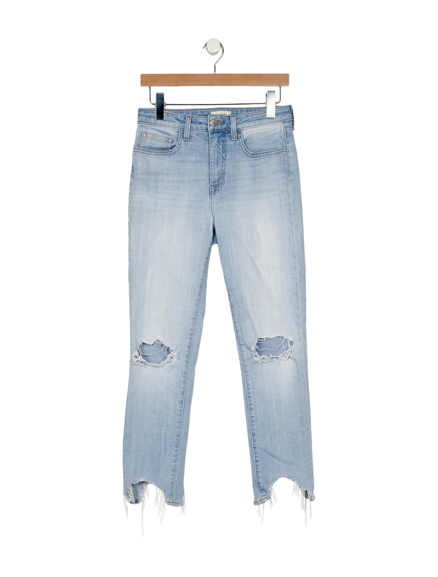 L'Agence Mid-Rise Straight Leg Jeans