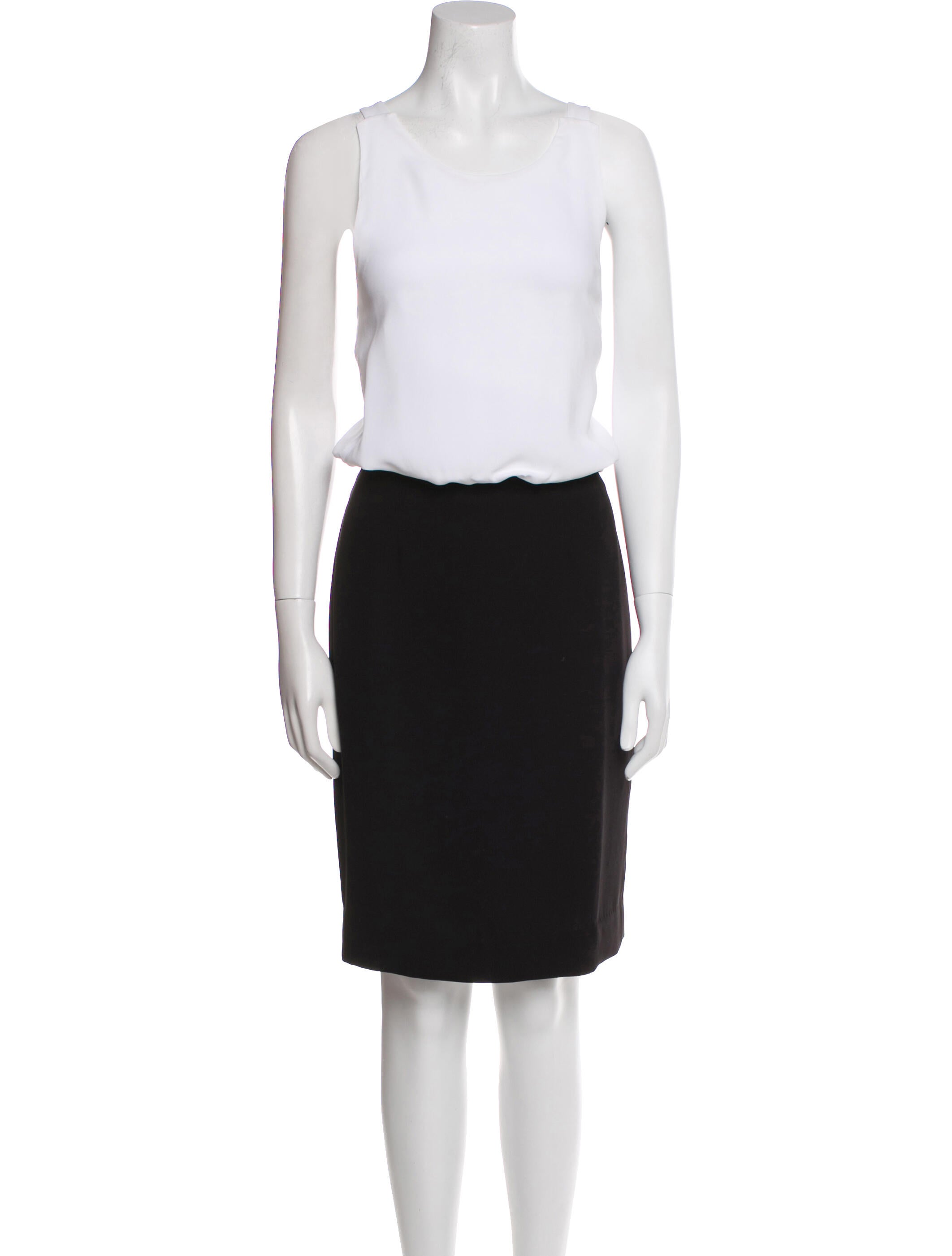 L'Agence Silk Knee-Length Dress