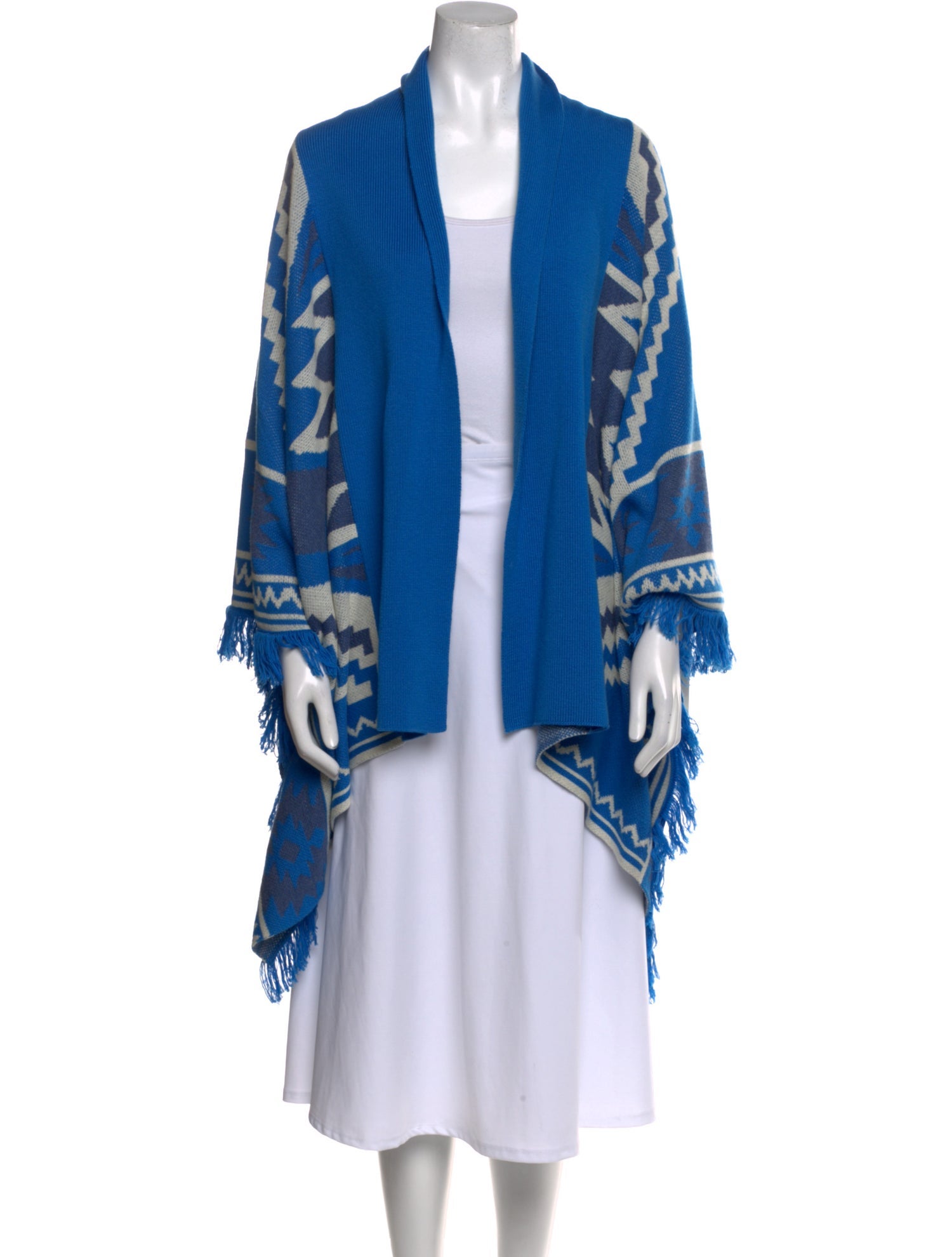 L'Agence Printed Open Front Sweater