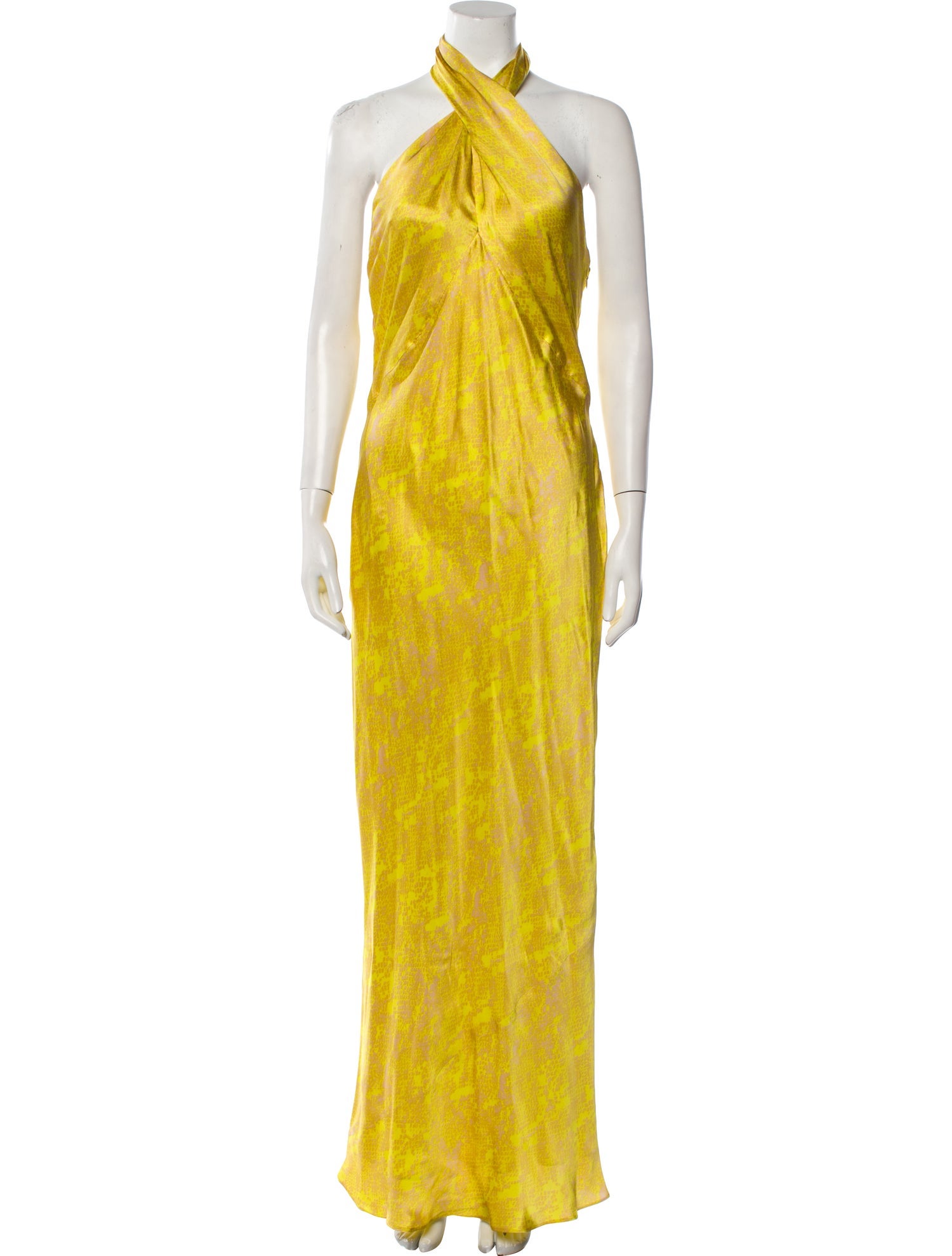 L'Agence Silk Long Dress