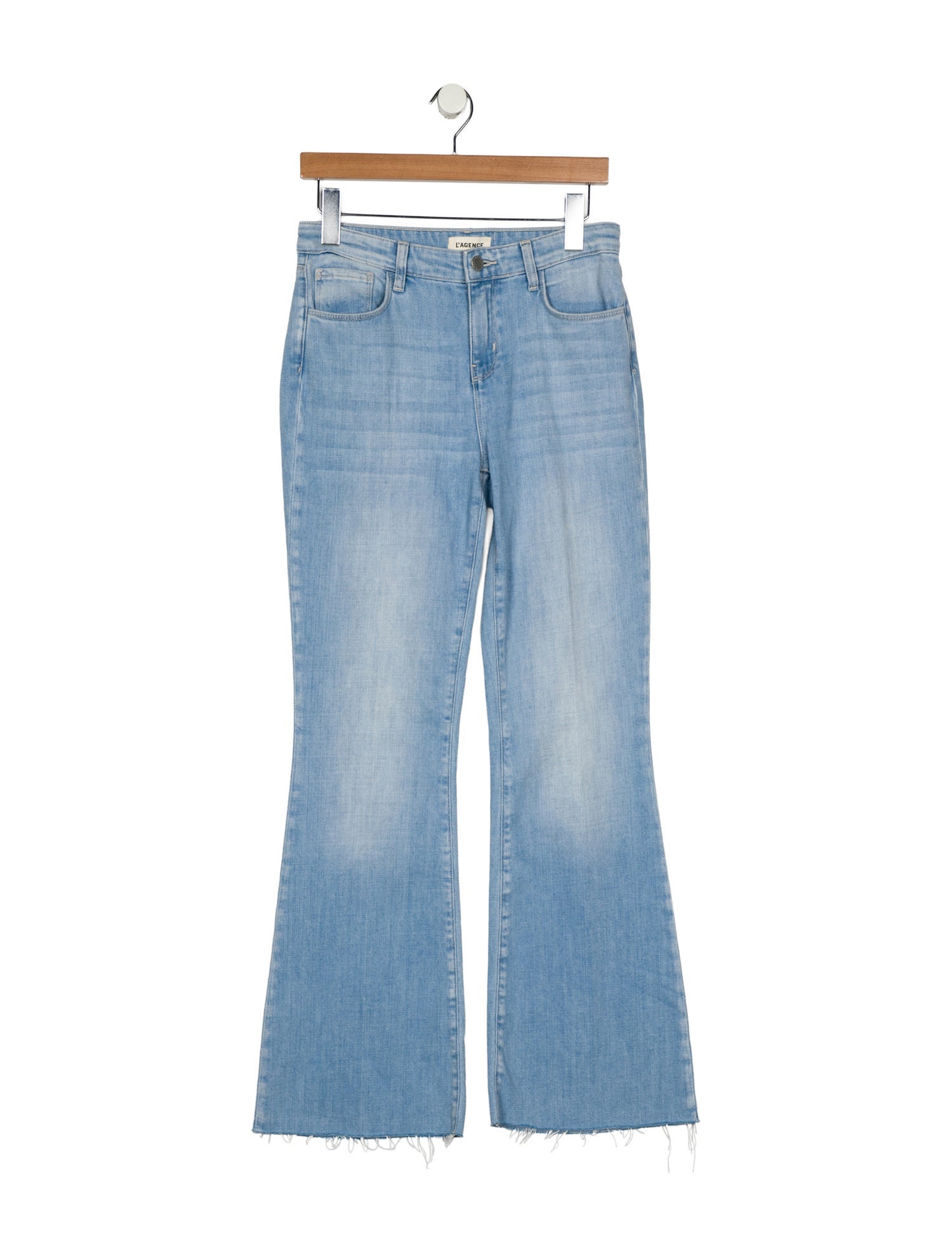 L'Agence Mid-Rise Wide Leg Jeans