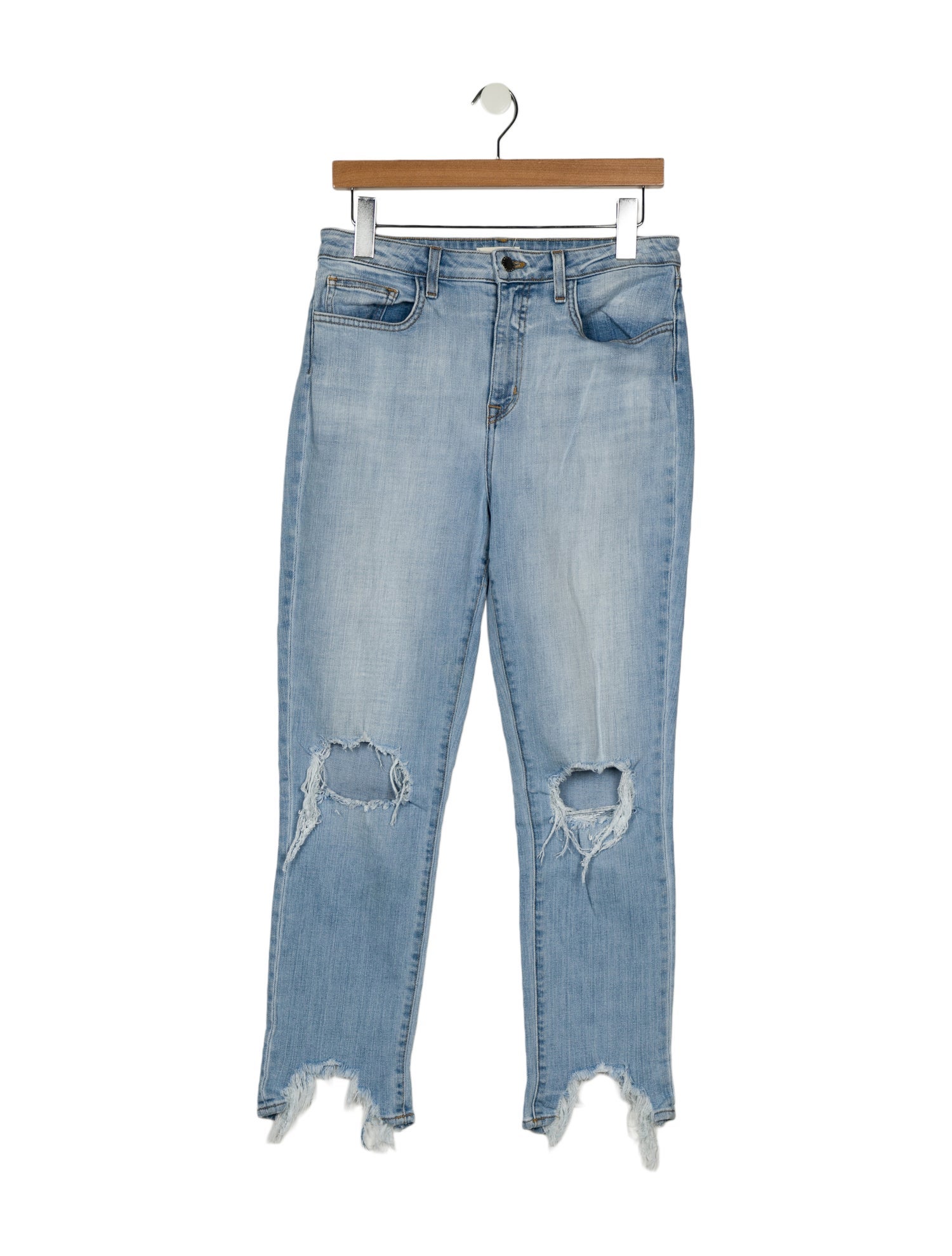 L'Agence High-Rise Straight Leg Jeans