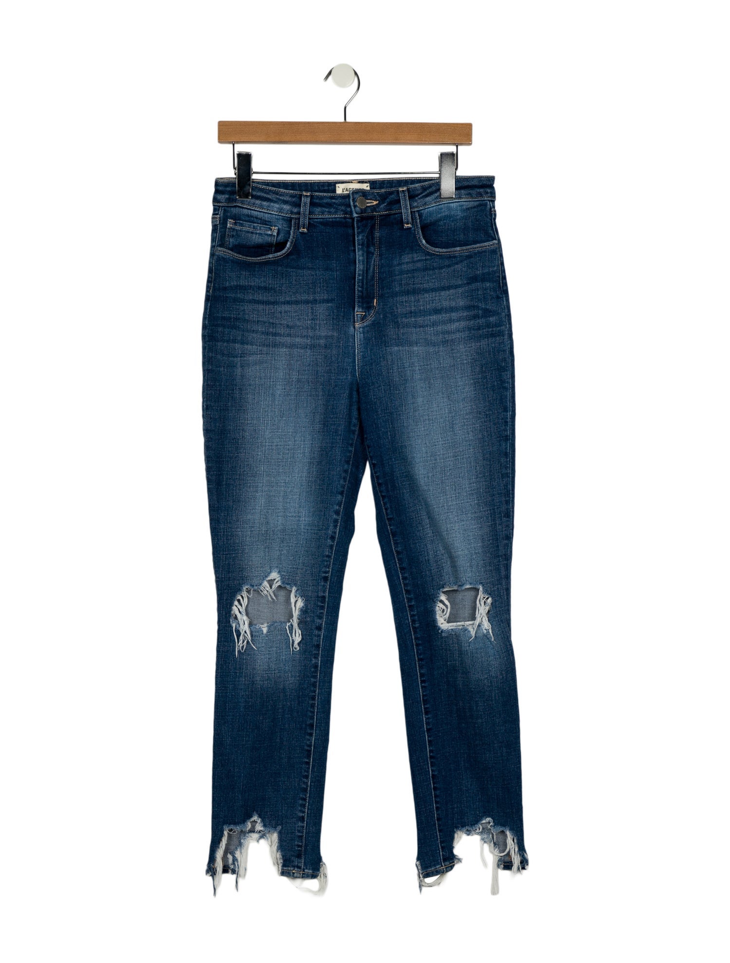 L'Agence High-Rise Straight Leg Jeans