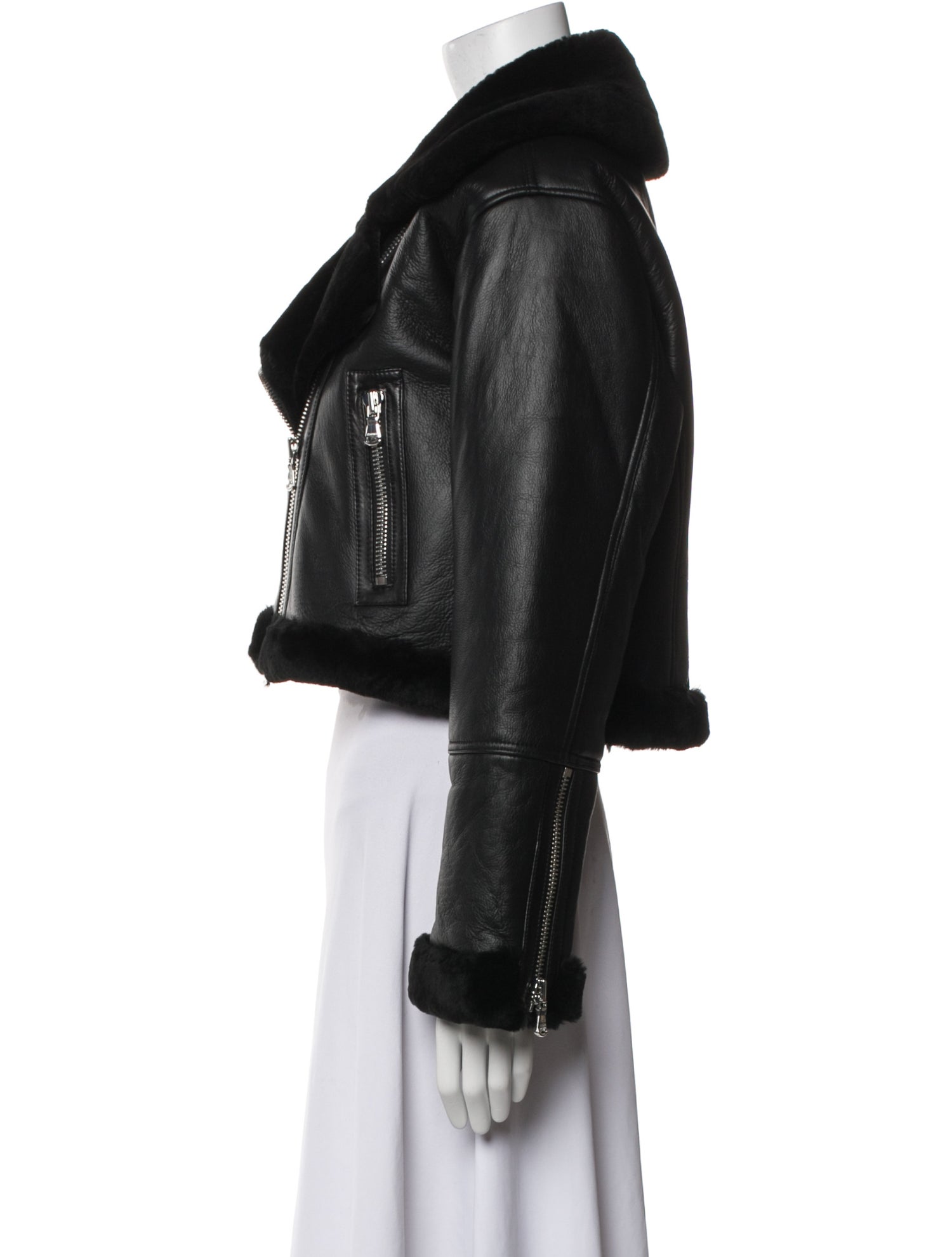 L'Agence Shearling Fur Jacket w/ Tags