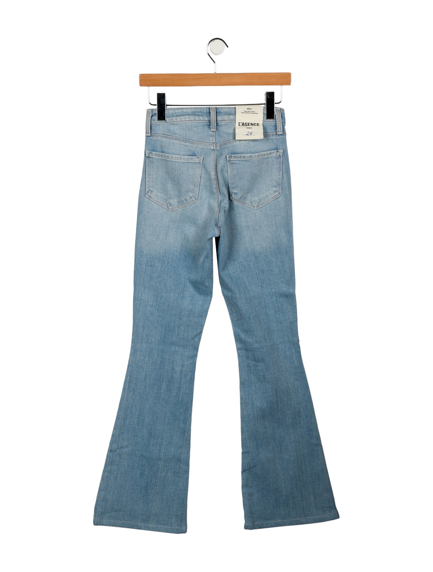 L'Agence Mid-Rise Wide Leg Jeans