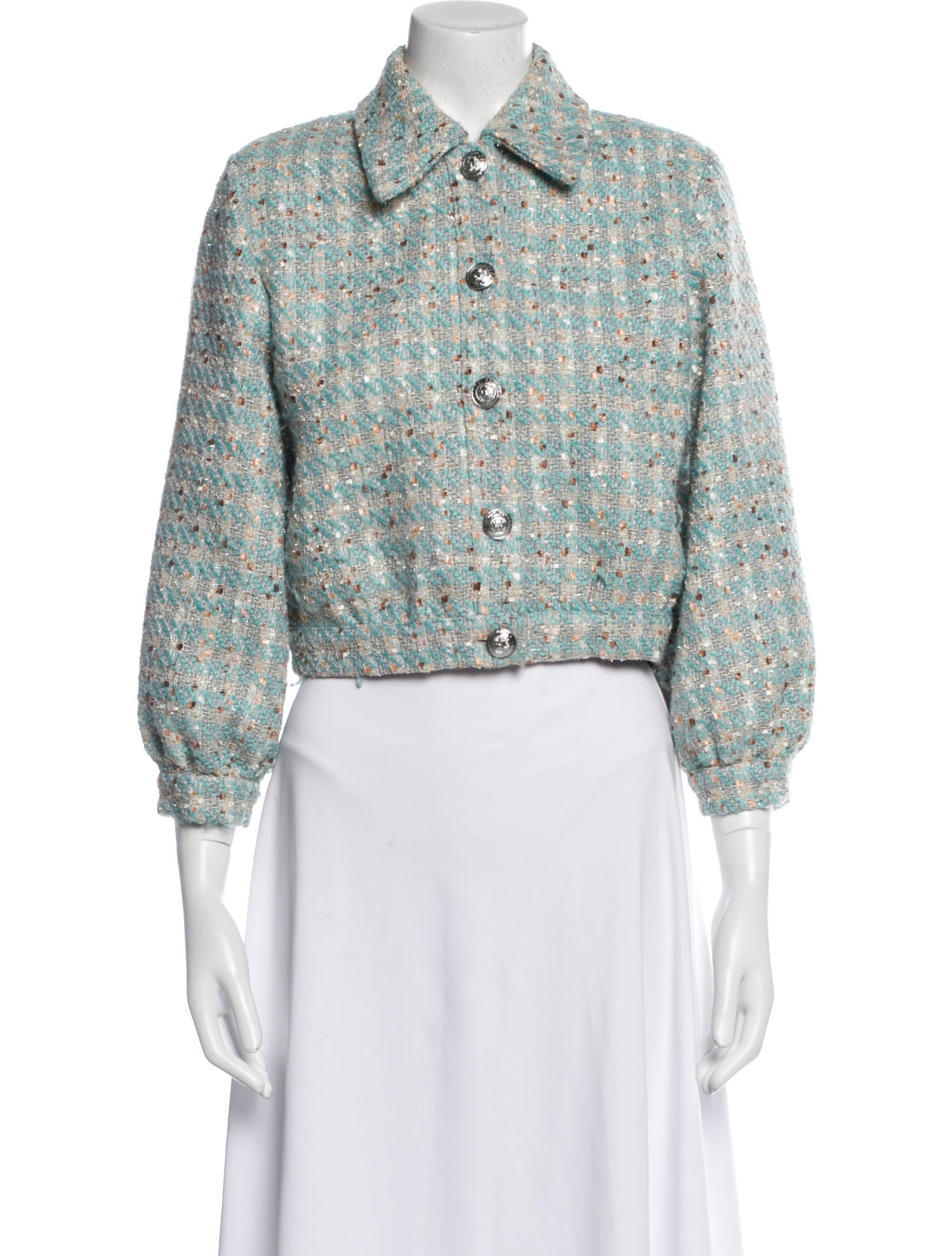 L'Agence Tweed Pattern Jacket