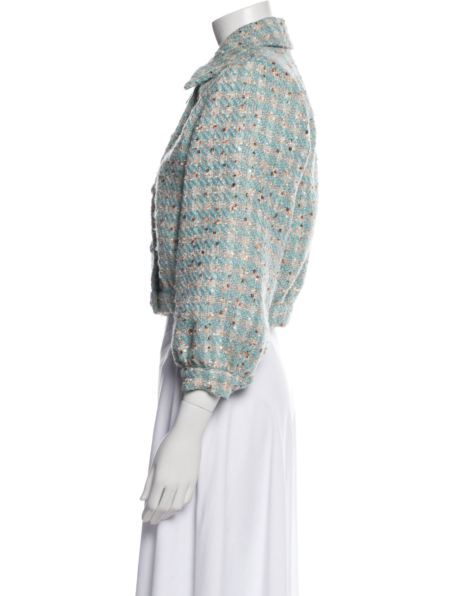 L'Agence Tweed Pattern Jacket