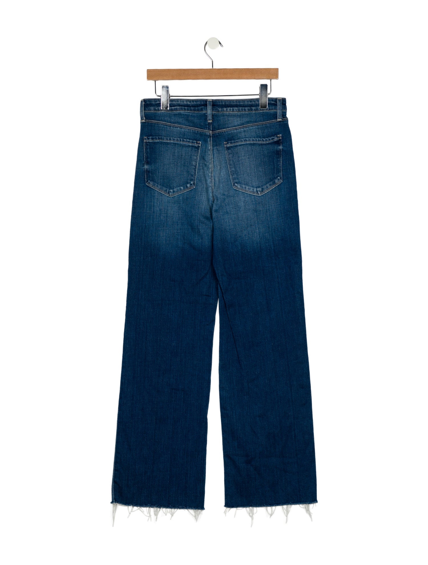 L'Agence Mid-Rise Wide Leg Jeans