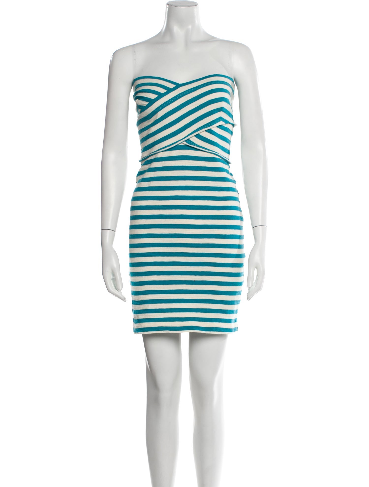 L'Agence Striped Mini Dress