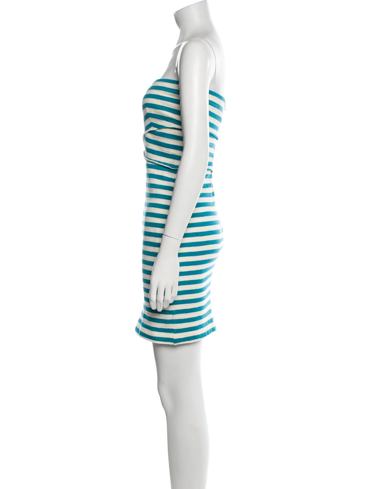 L'Agence Striped Mini Dress