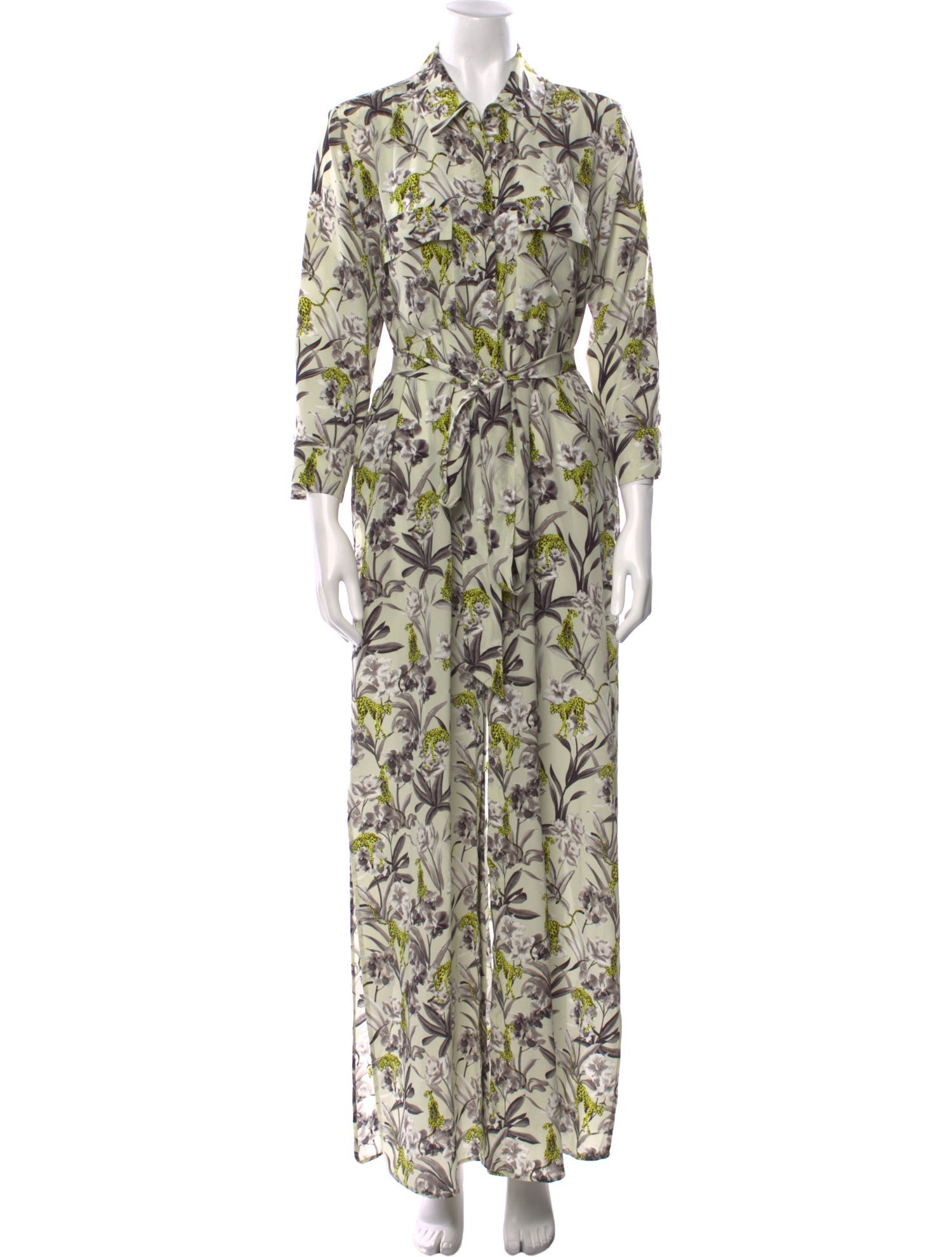 L'Agence Silk Long Dress