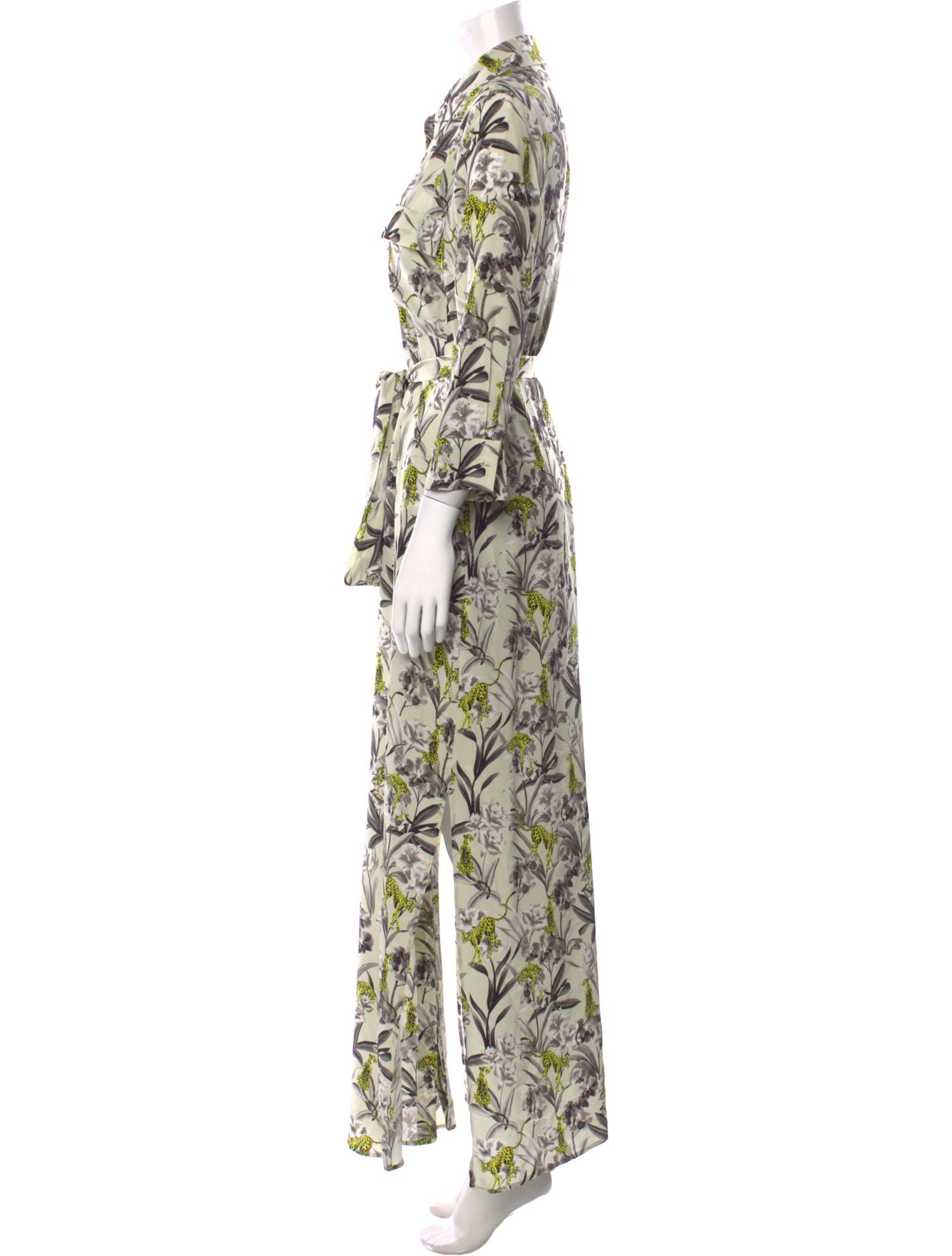 L'Agence Silk Long Dress