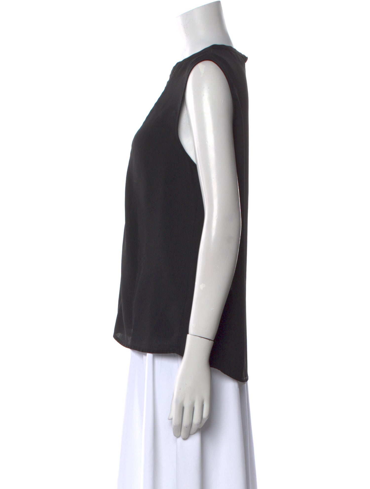 L'Agence Striped Crew Neck Top