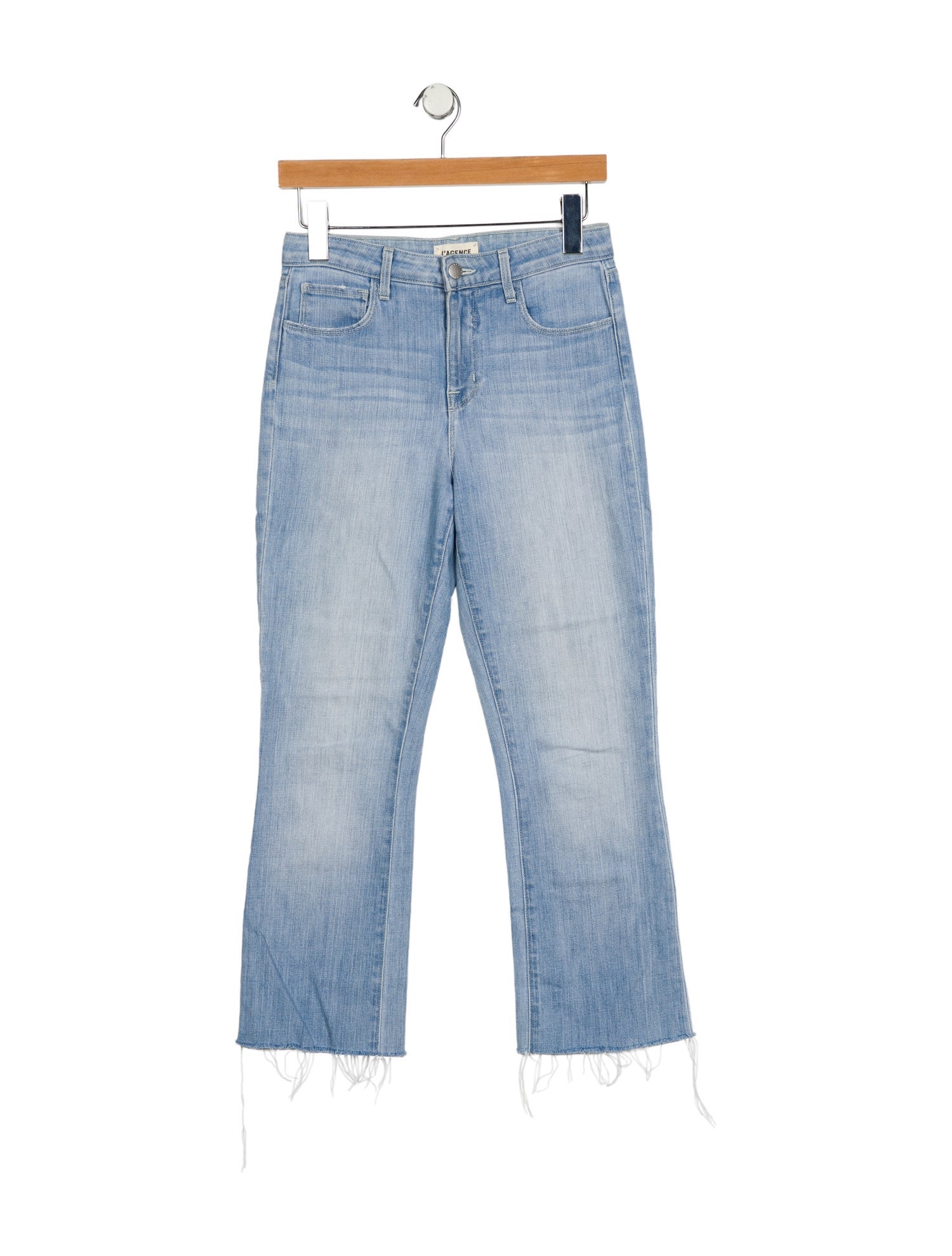 L'Agence Mid-Rise Straight Leg Jeans