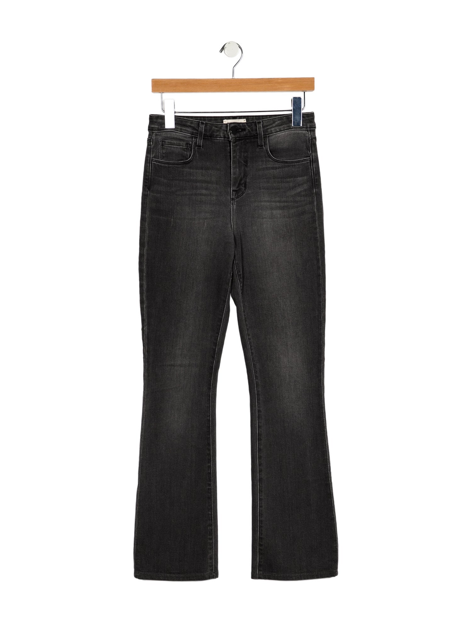 L'Agence Mid-Rise Straight Leg Jeans