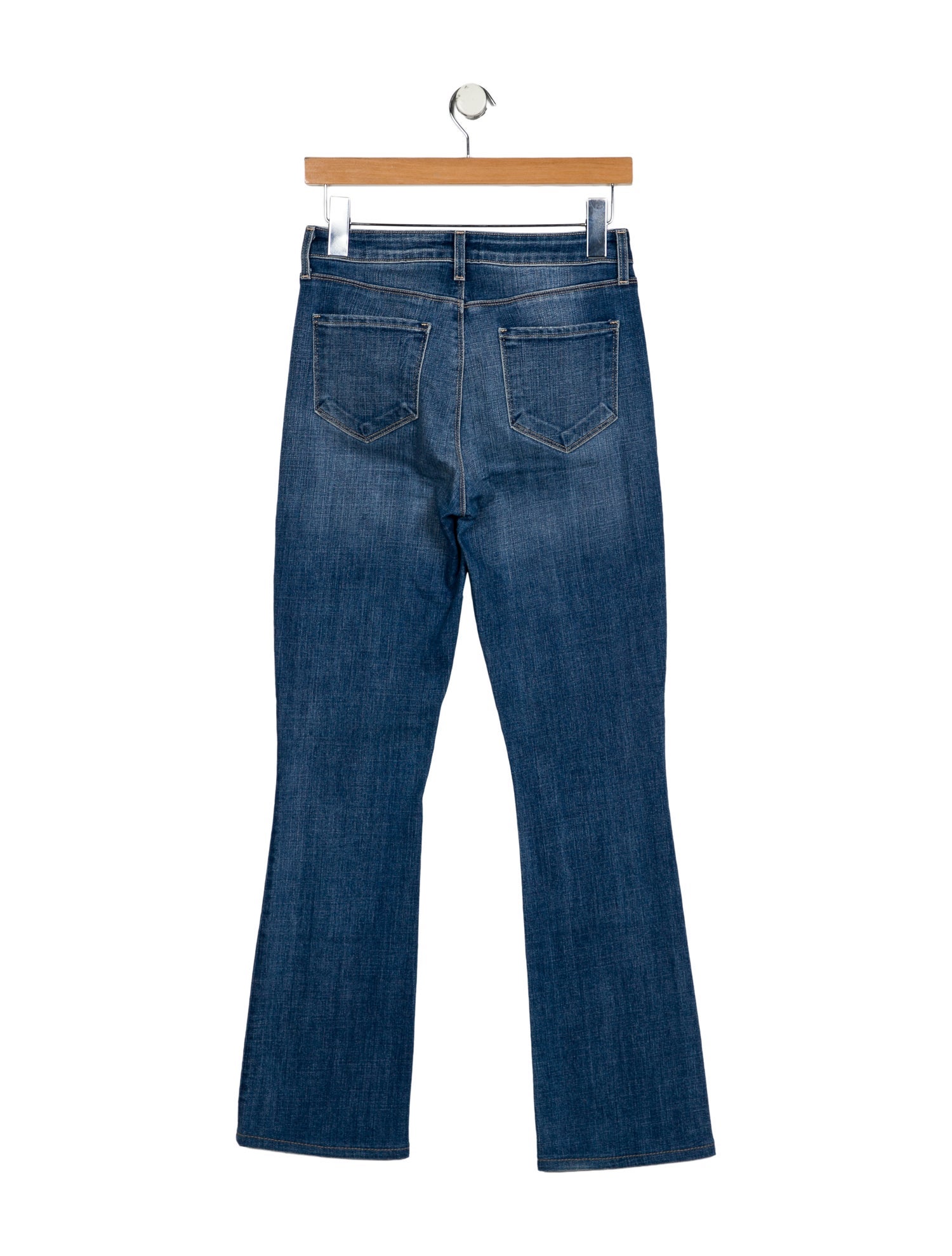 L'Agence Mid-Rise Straight Leg Jeans