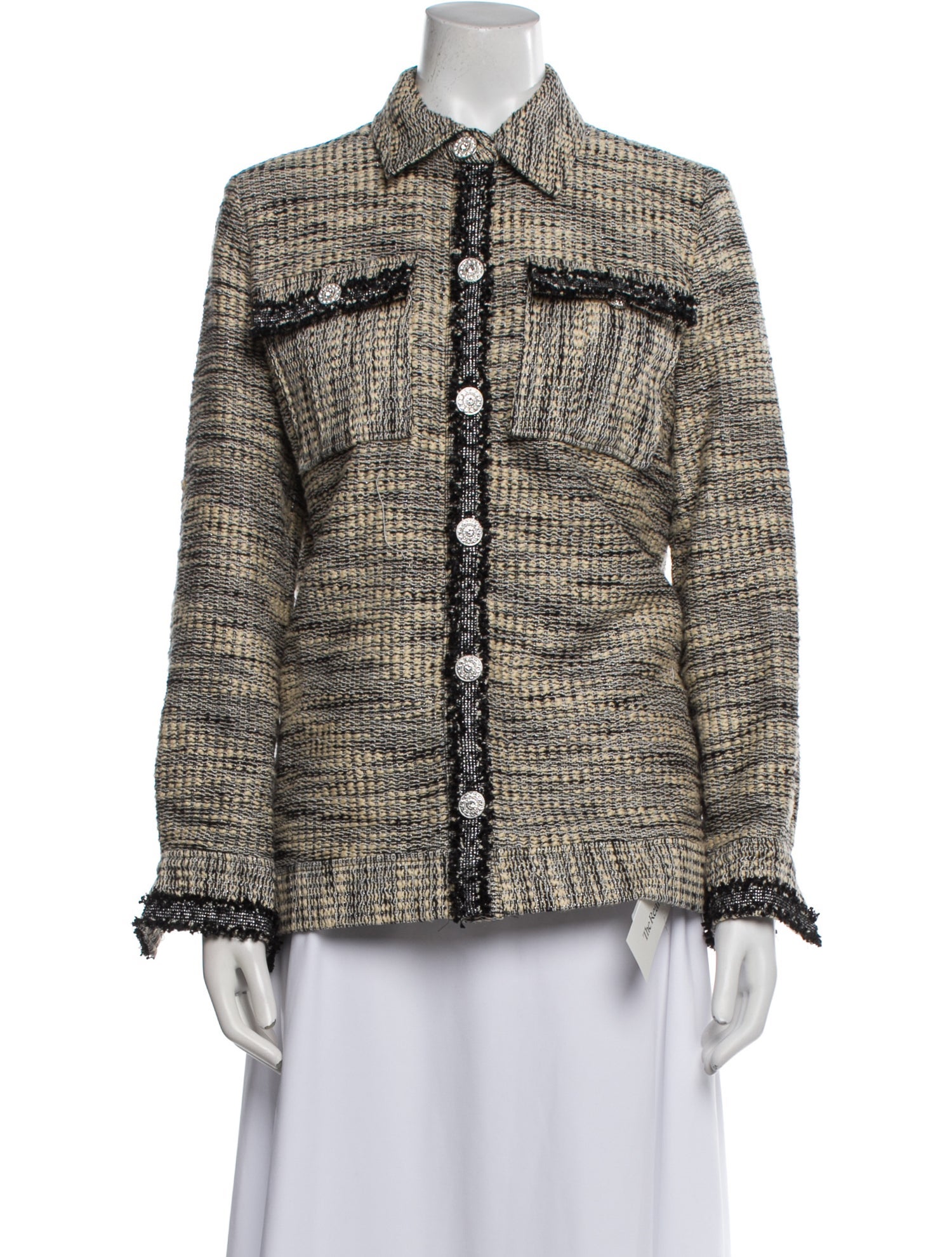 L'Agence Tweed Pattern Jacket