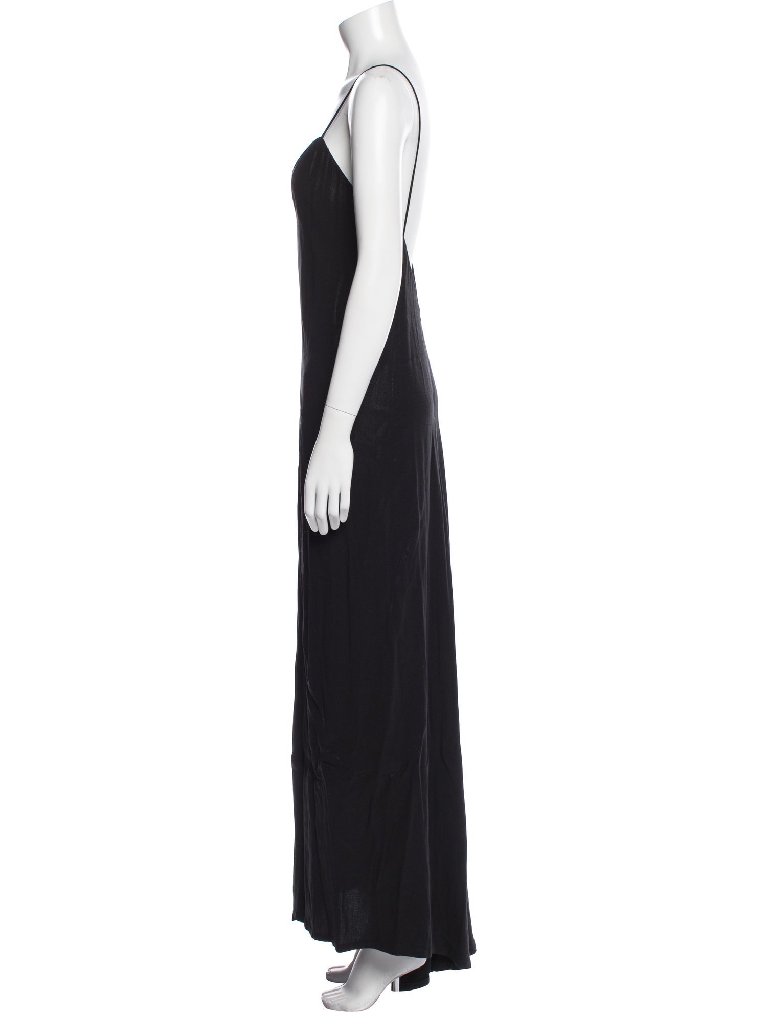 L'Agence V-Neck Long Dress
