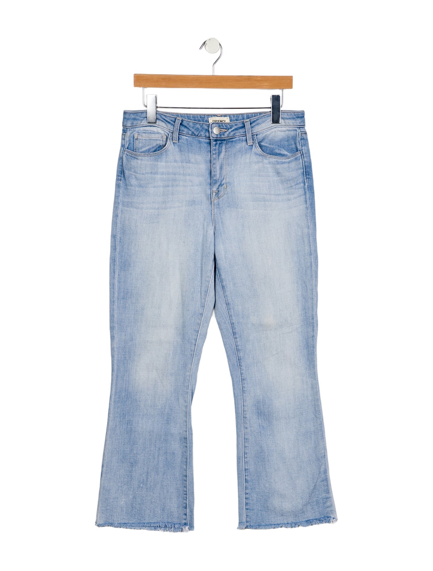 L'Agence Mid-Rise Wide Leg Jeans