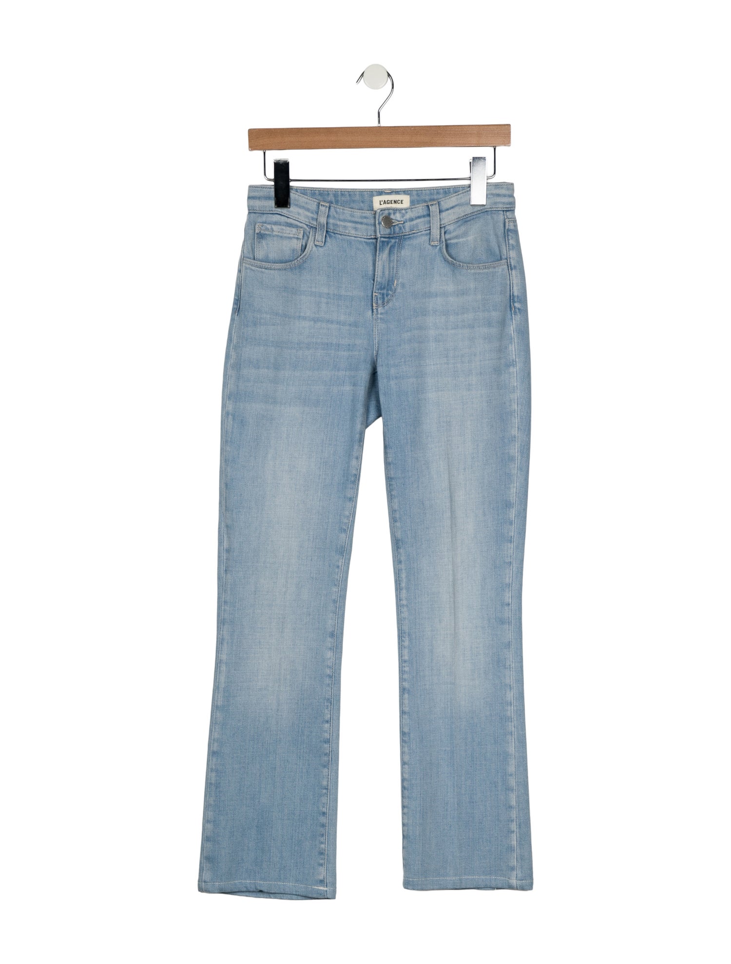 L'Agence Mid-Rise Straight Leg Jeans