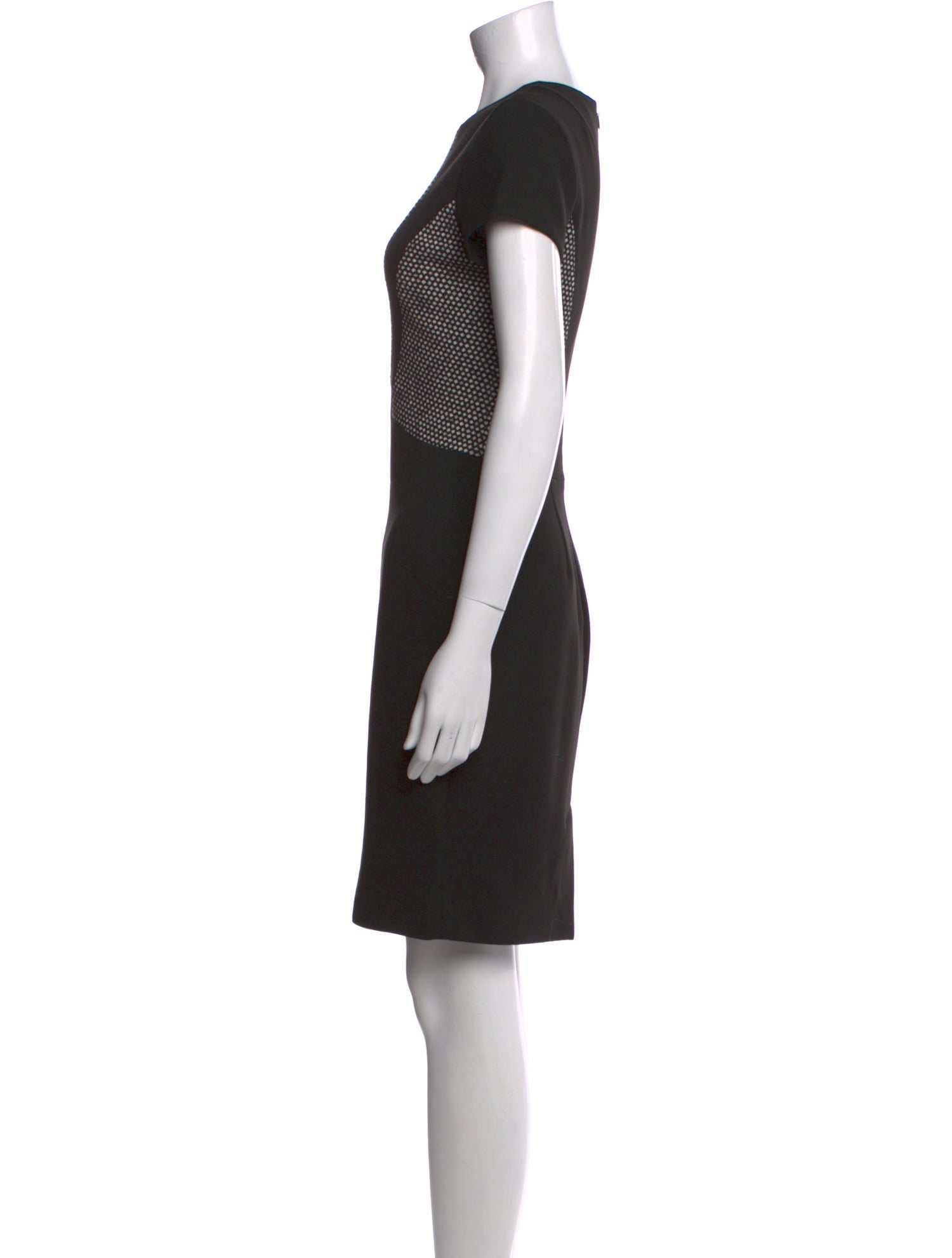 L'Agence Crew Neck Knee-Length Dress