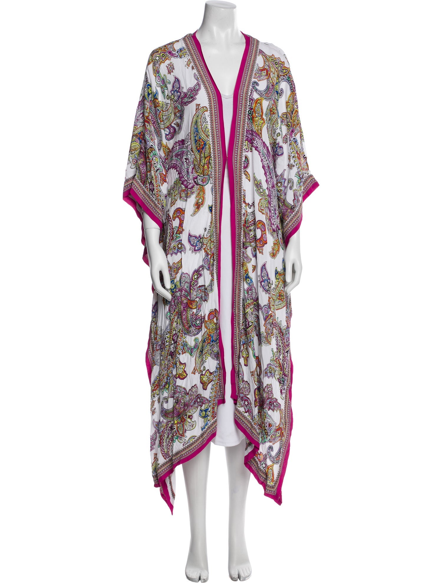 L'Agence Paisley Print Robe w/ Tags