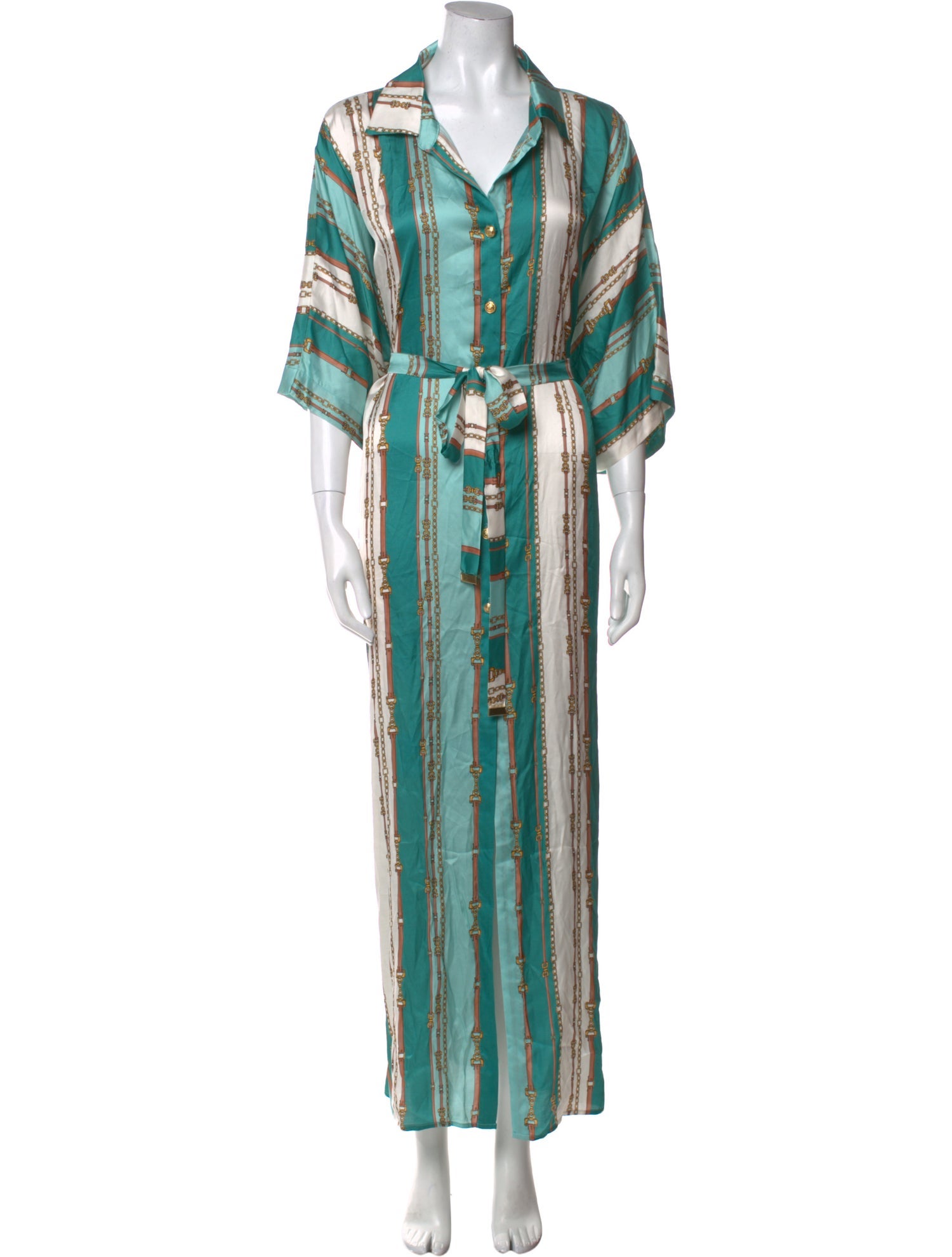 L'Agence Printed Long Dress w/ Tags