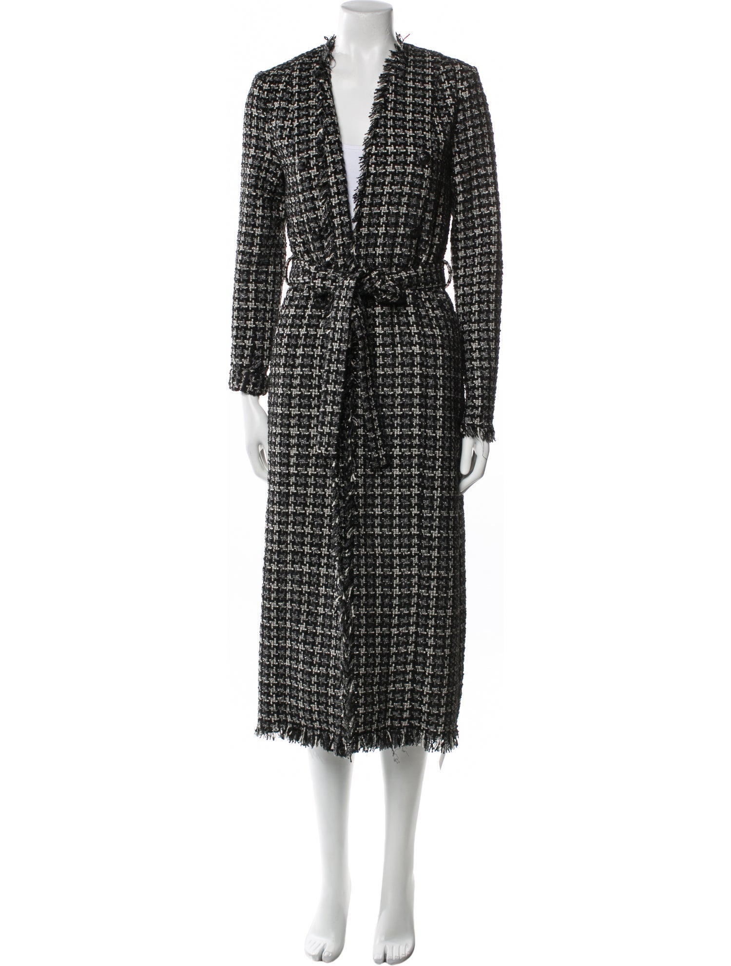 L'Agence Plaid Print Coat