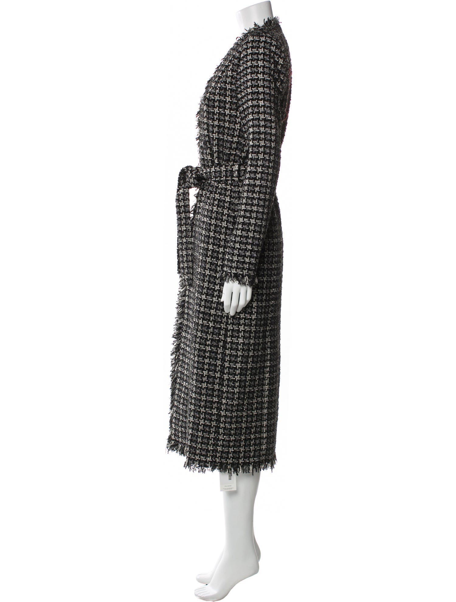 L'Agence Plaid Print Coat