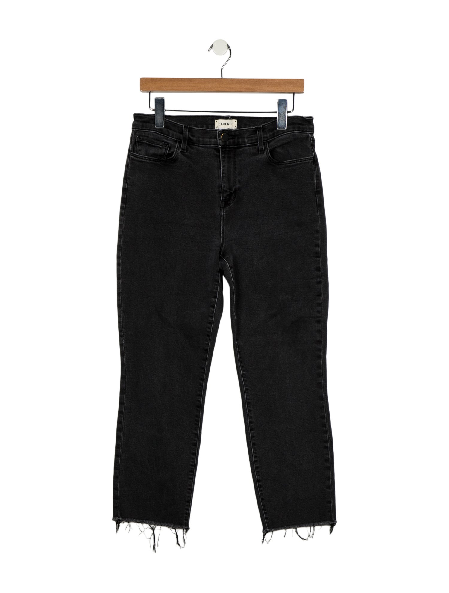 L'Agence Mid-Rise Straight Leg Jeans