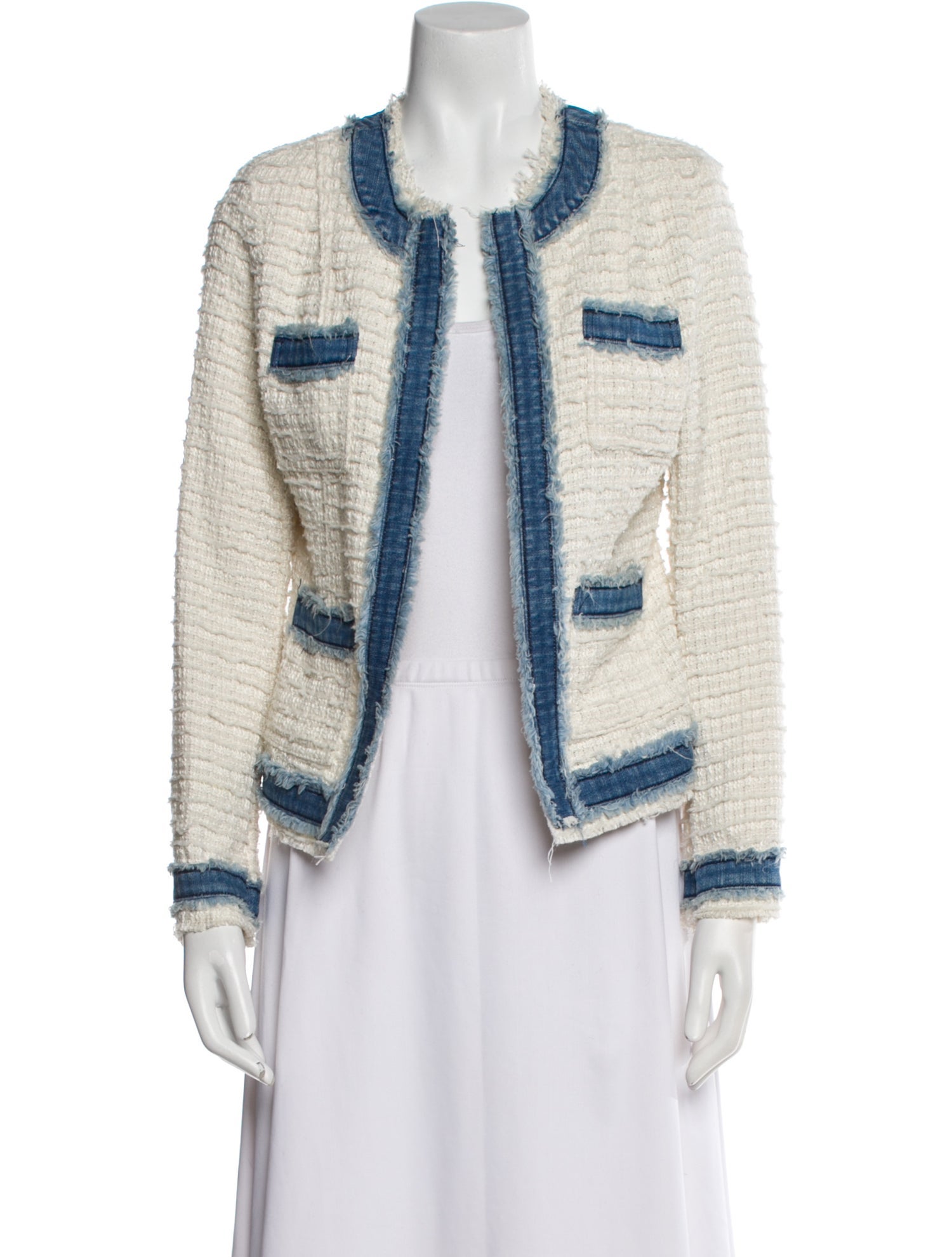 L'Agence Colorblock Pattern Jacket