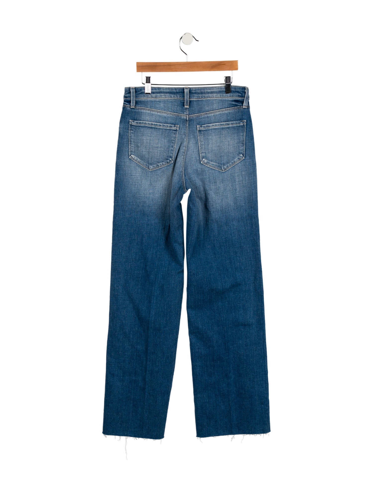 L'Agence Mid-Rise Wide Leg Jeans
