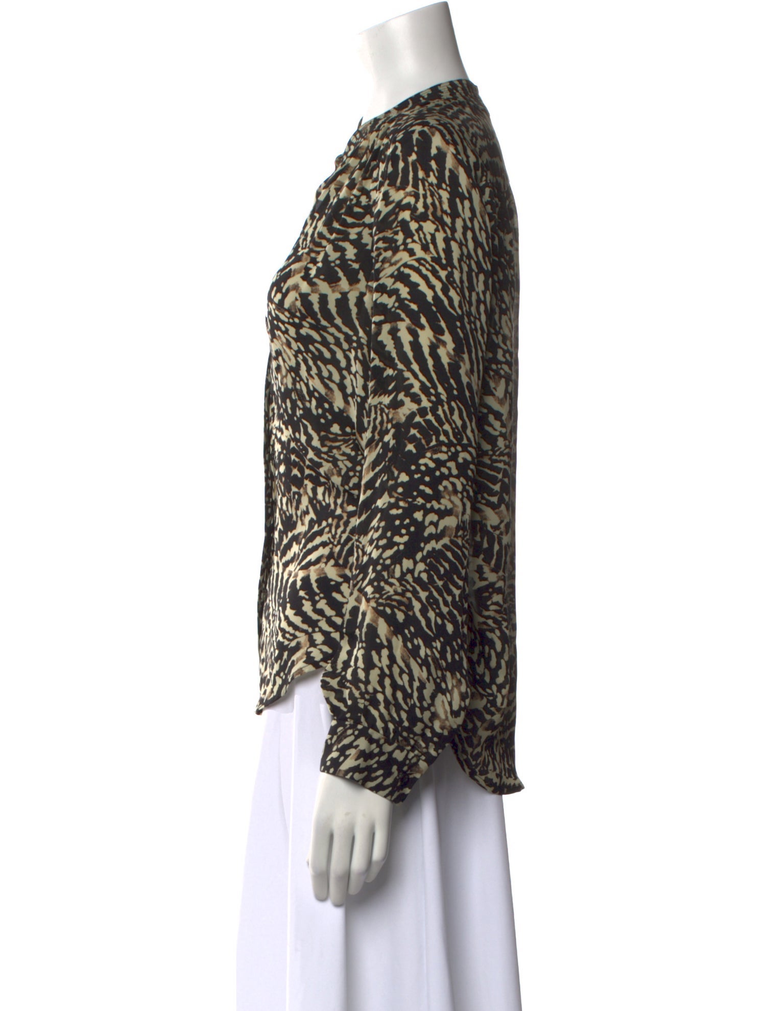 L'Agence Silk Printed Blouse