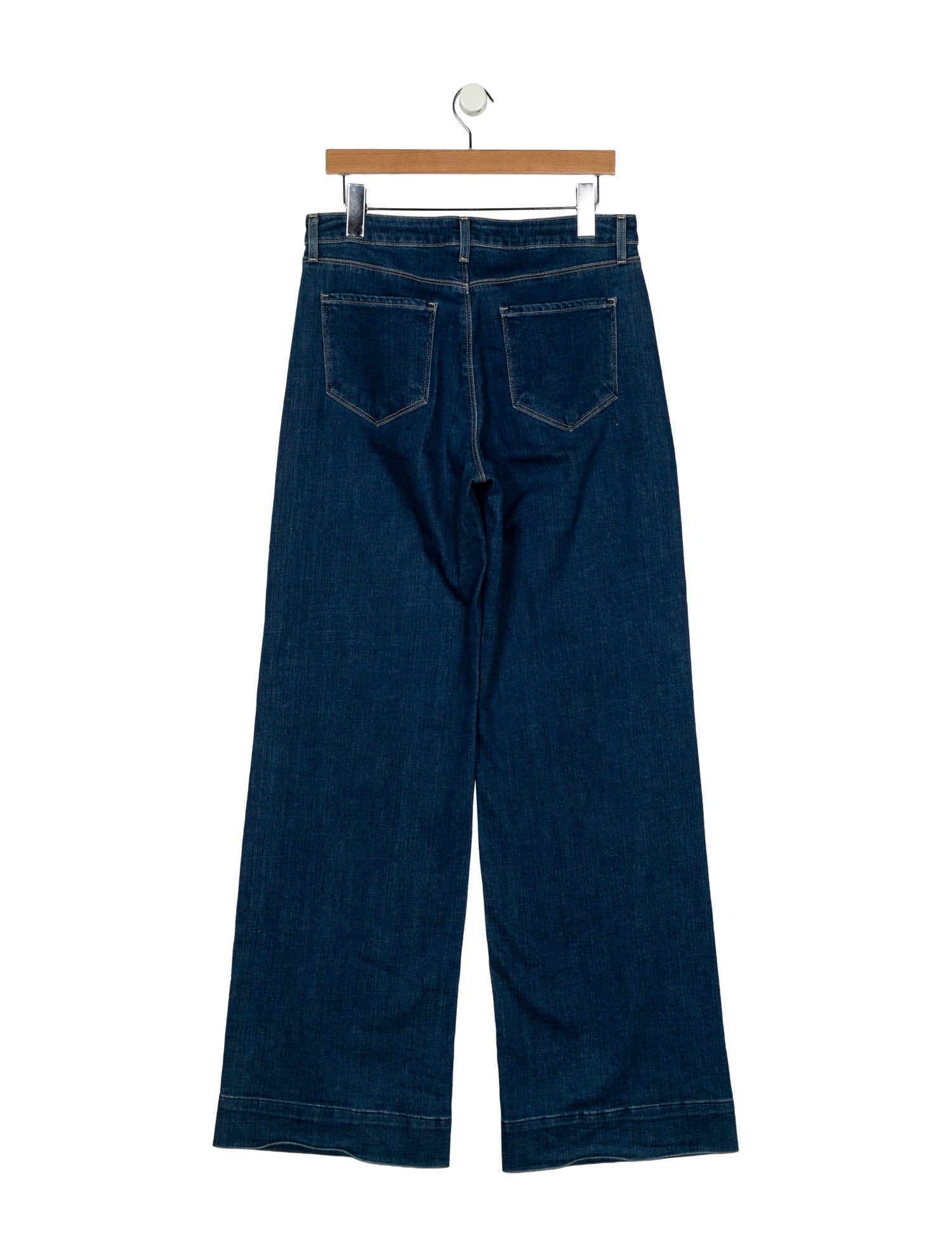L'Agence Mid-Rise Wide Leg Jeans