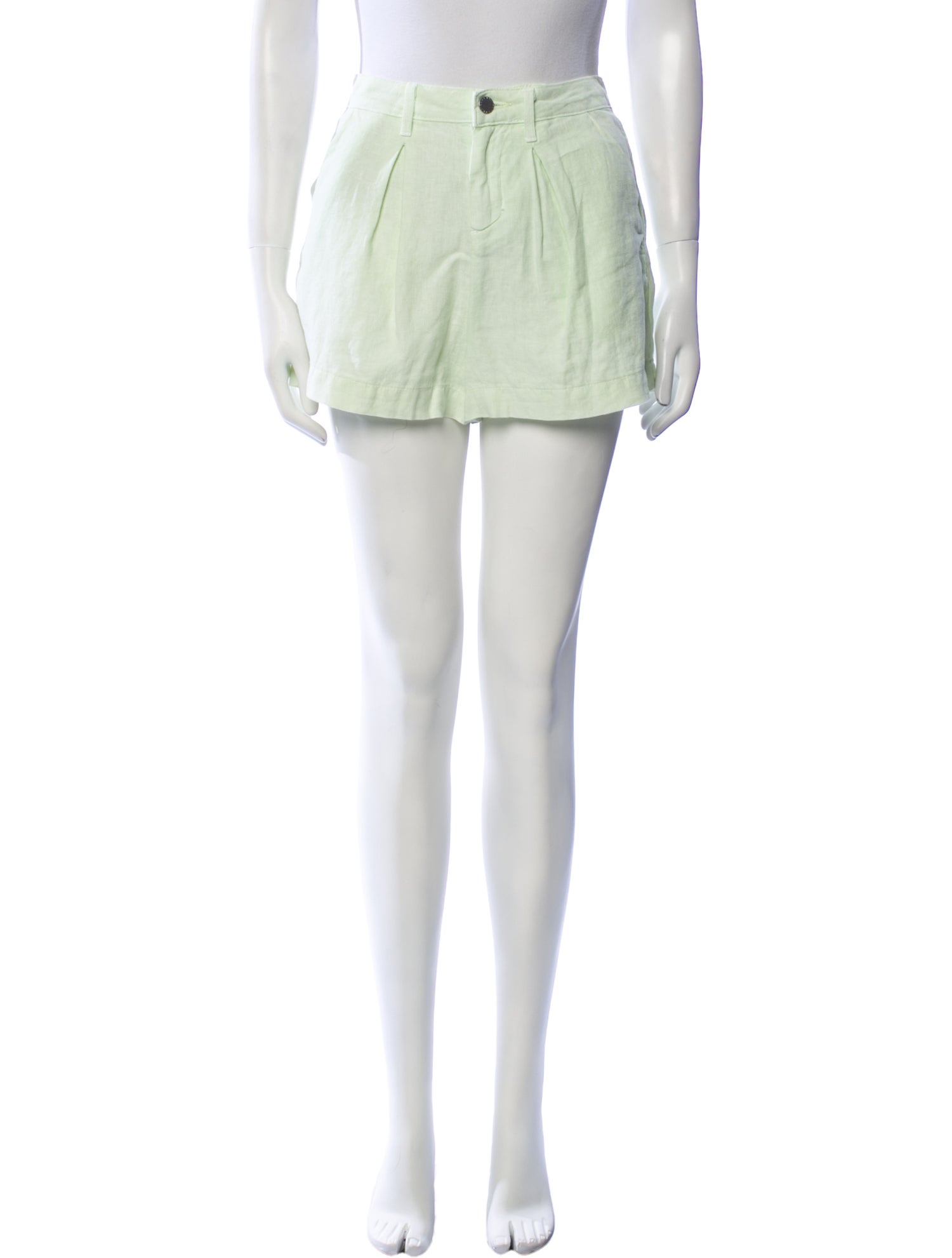 L'Agence Linen Mini Shorts