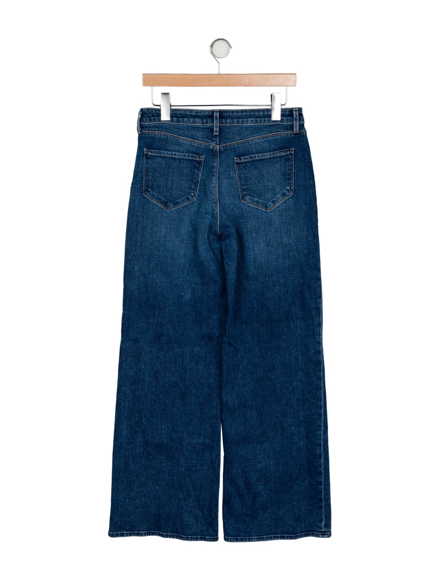 L'Agence Mid-Rise Wide Leg Jeans