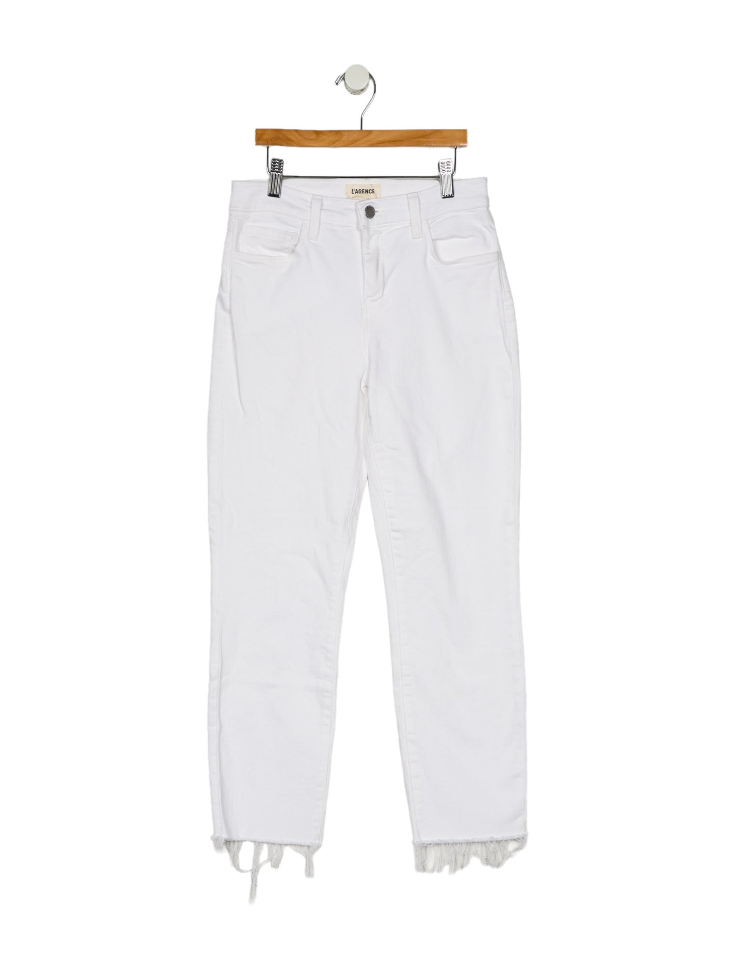 L'Agence Mid-Rise Straight Leg Jeans