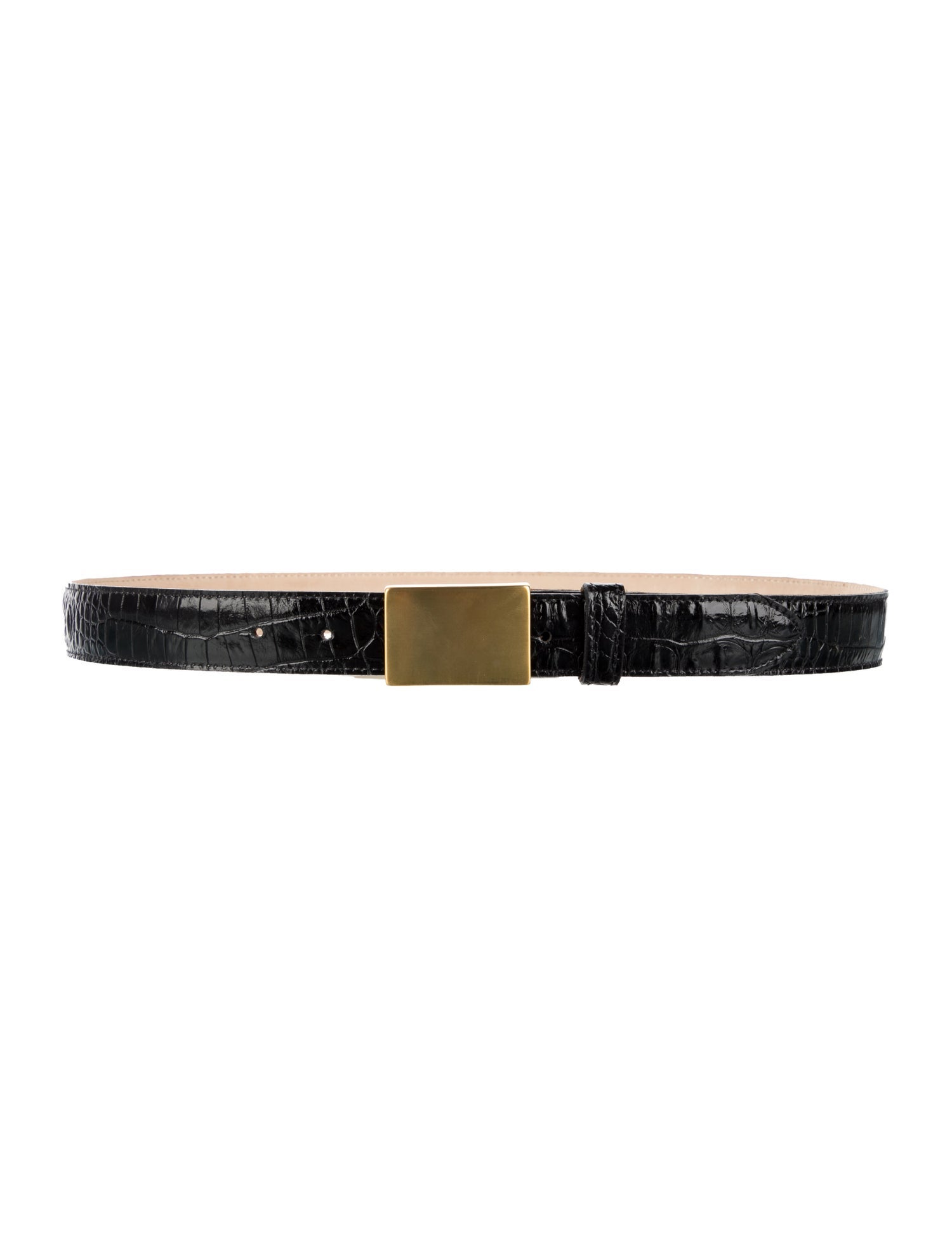 L'Agence Skinny Leather Belt